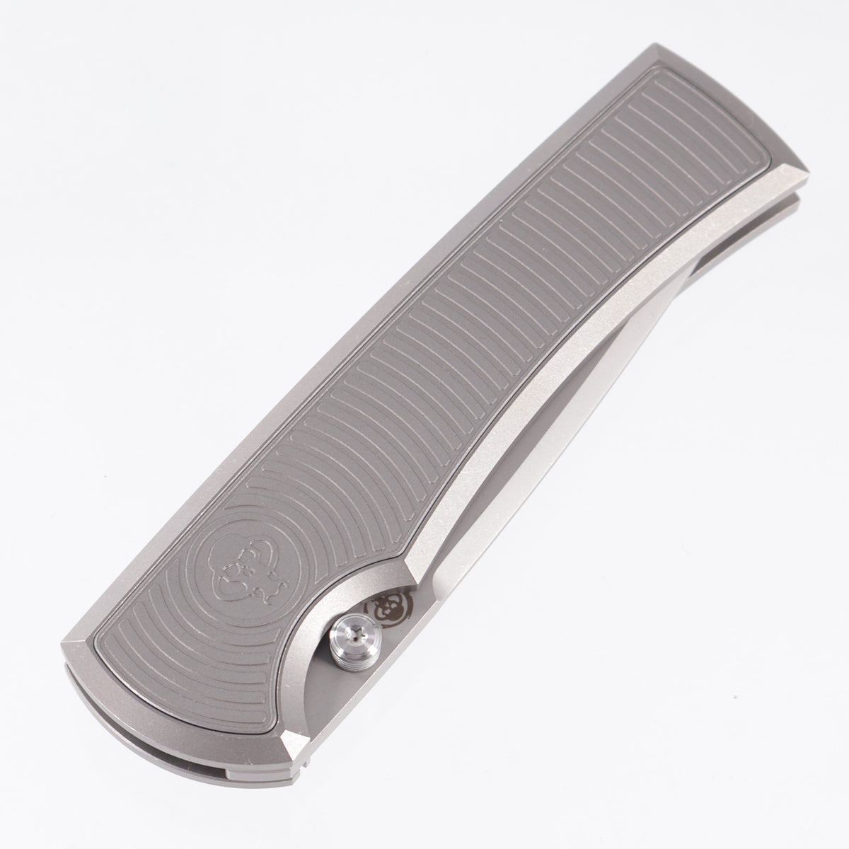 Chaves Liberation 229 Integral Tanto - Stonewash Titanium w/ Radiation Milling - Stonewash M390