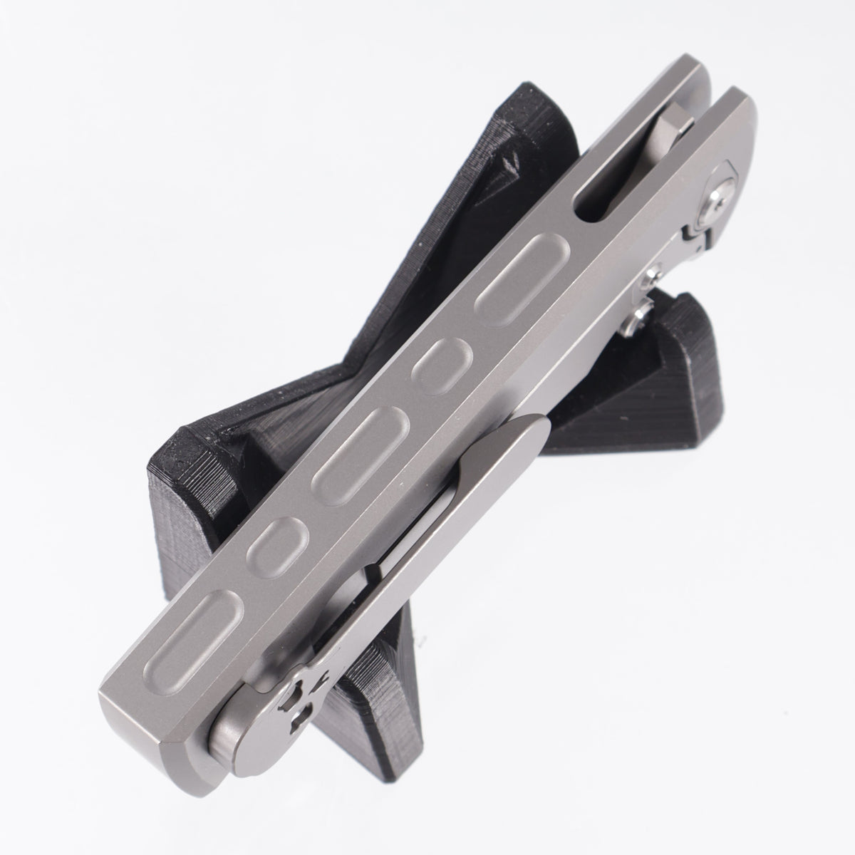 Chaves Liberation 229 Integral Tanto - Stonewash Titanium w/ Radiation Milling - Stonewash M390