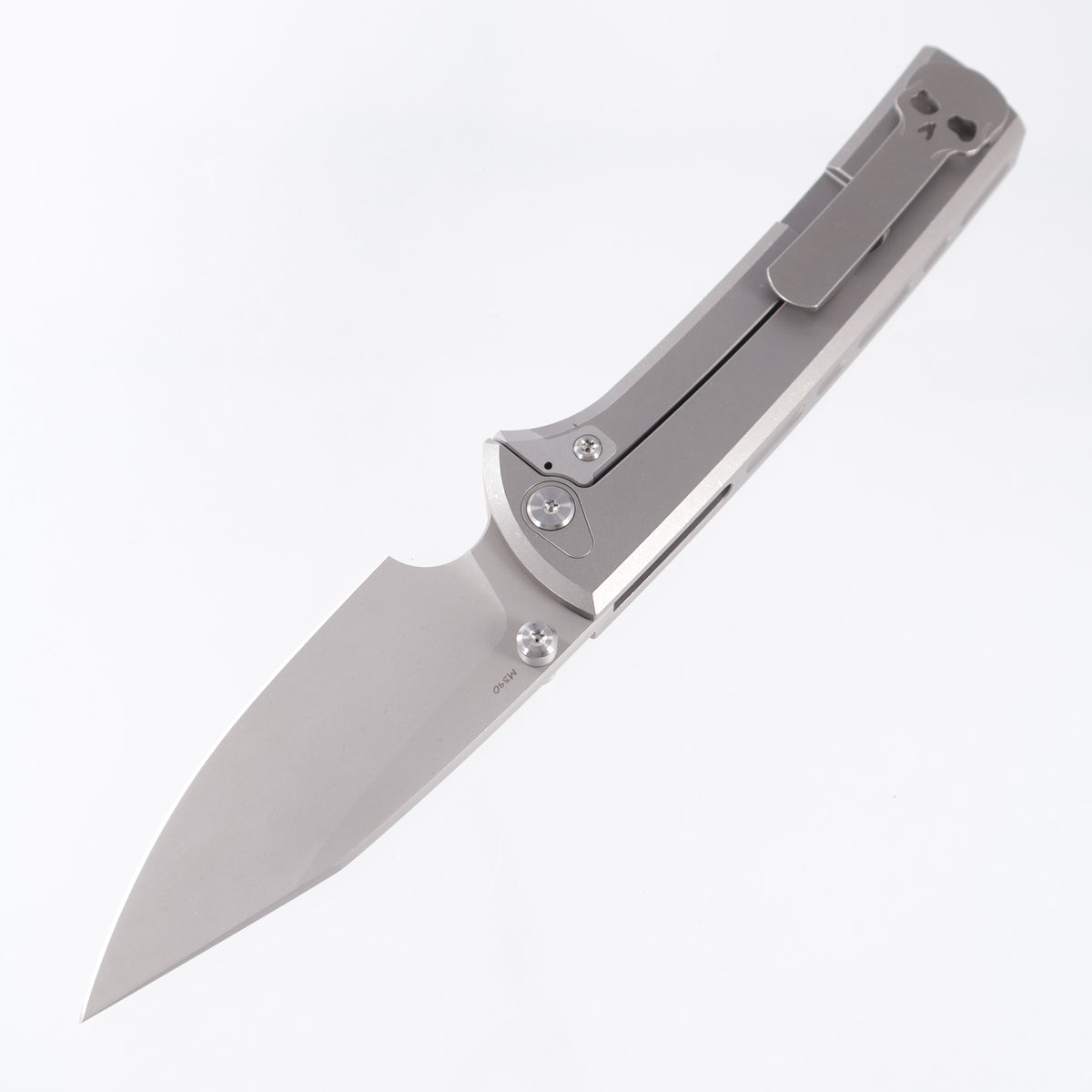 Chaves Scapegoat 229 Integral - Stonewash Titanium w/ Radiation Milling - Stonewash M390