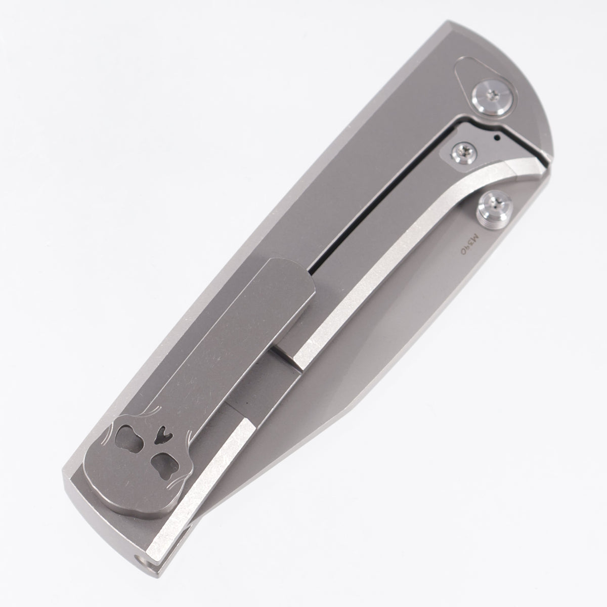 Chaves Scapegoat 229 Integral - Stonewash Titanium w/ Radiation Milling - Stonewash M390
