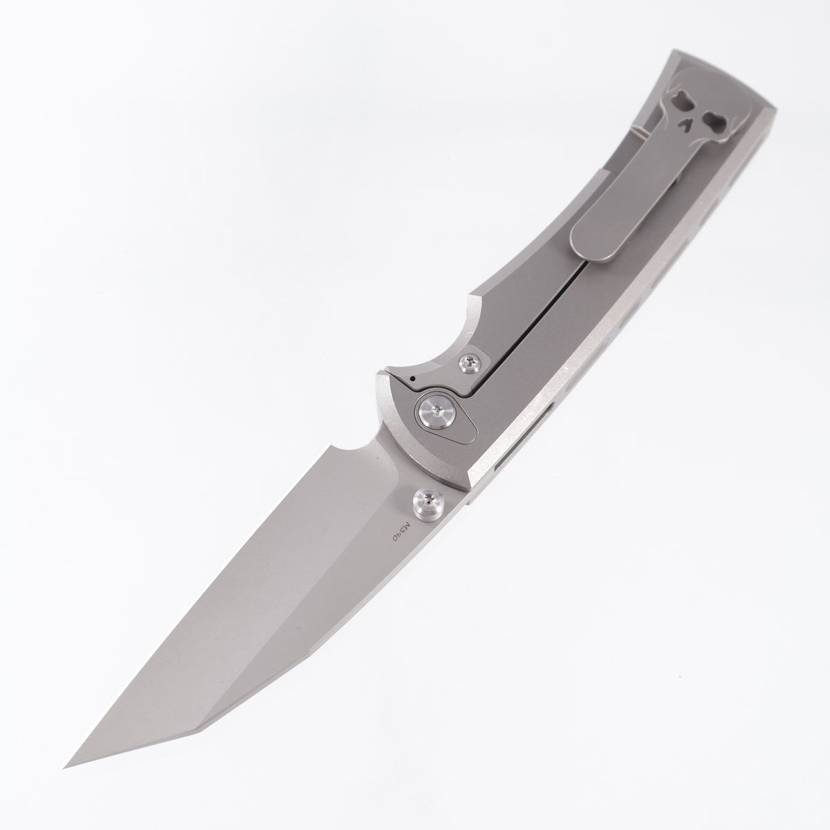 Chaves Sangre 229 Integral - Stonewash Titanium w/ Radiation Milling - Stonewash M390