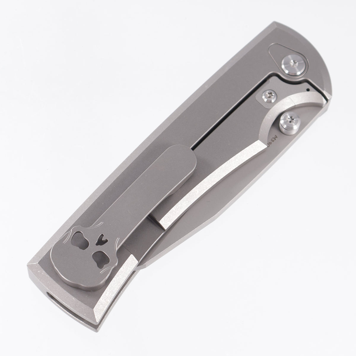 Chaves Sangre 229 Integral - Stonewash Titanium w/ Radiation Milling - Stonewash M390