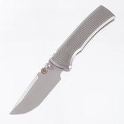 Chaves Redencion Street Integral Drop Point - Stonewash Titanium w/ Radiation Milling - Stonewash M390