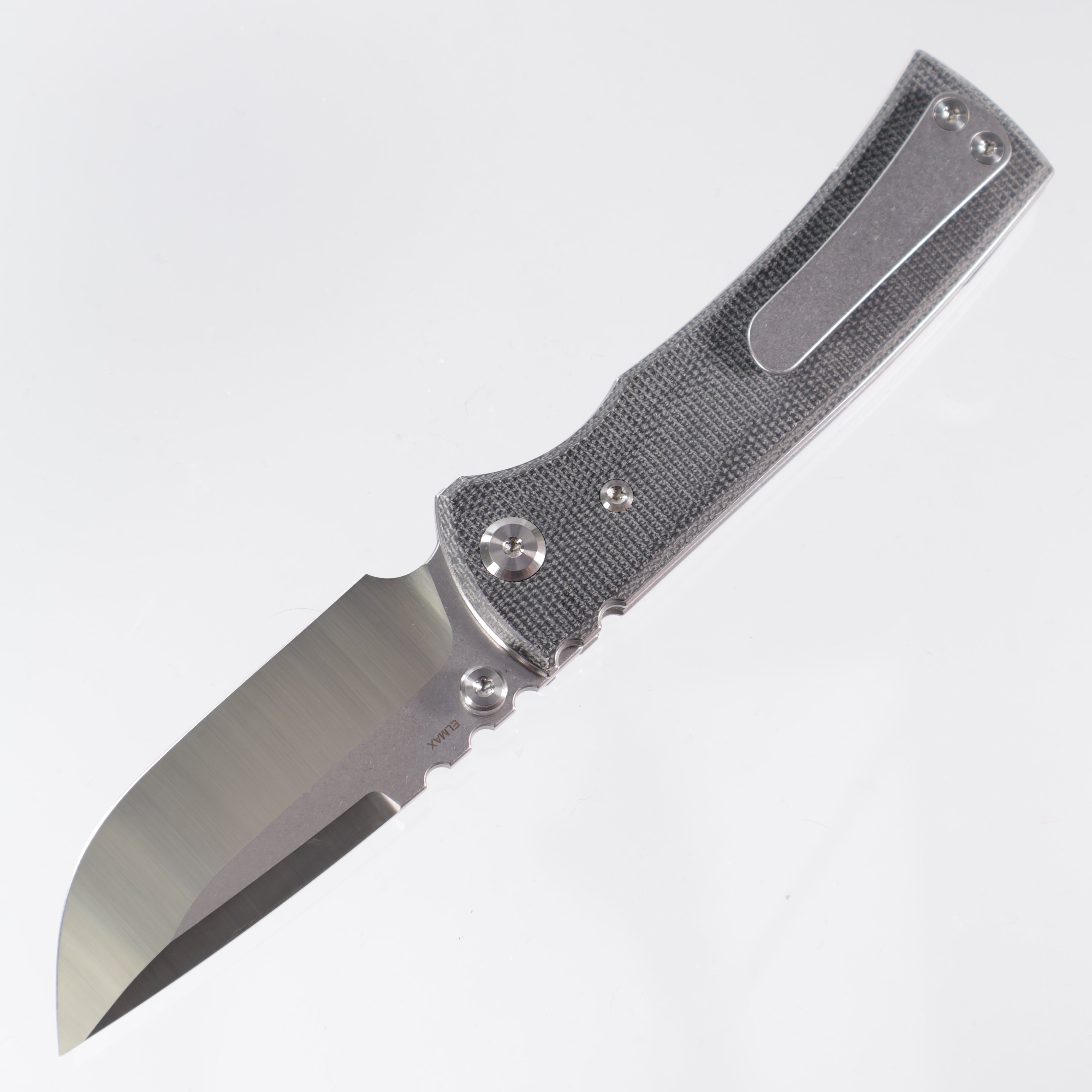 Chaves Redencion Street - Blue Label Line - Drop Point Satin Elmax - Black Micarta - CK-1B2-1B2A-1C0-1B