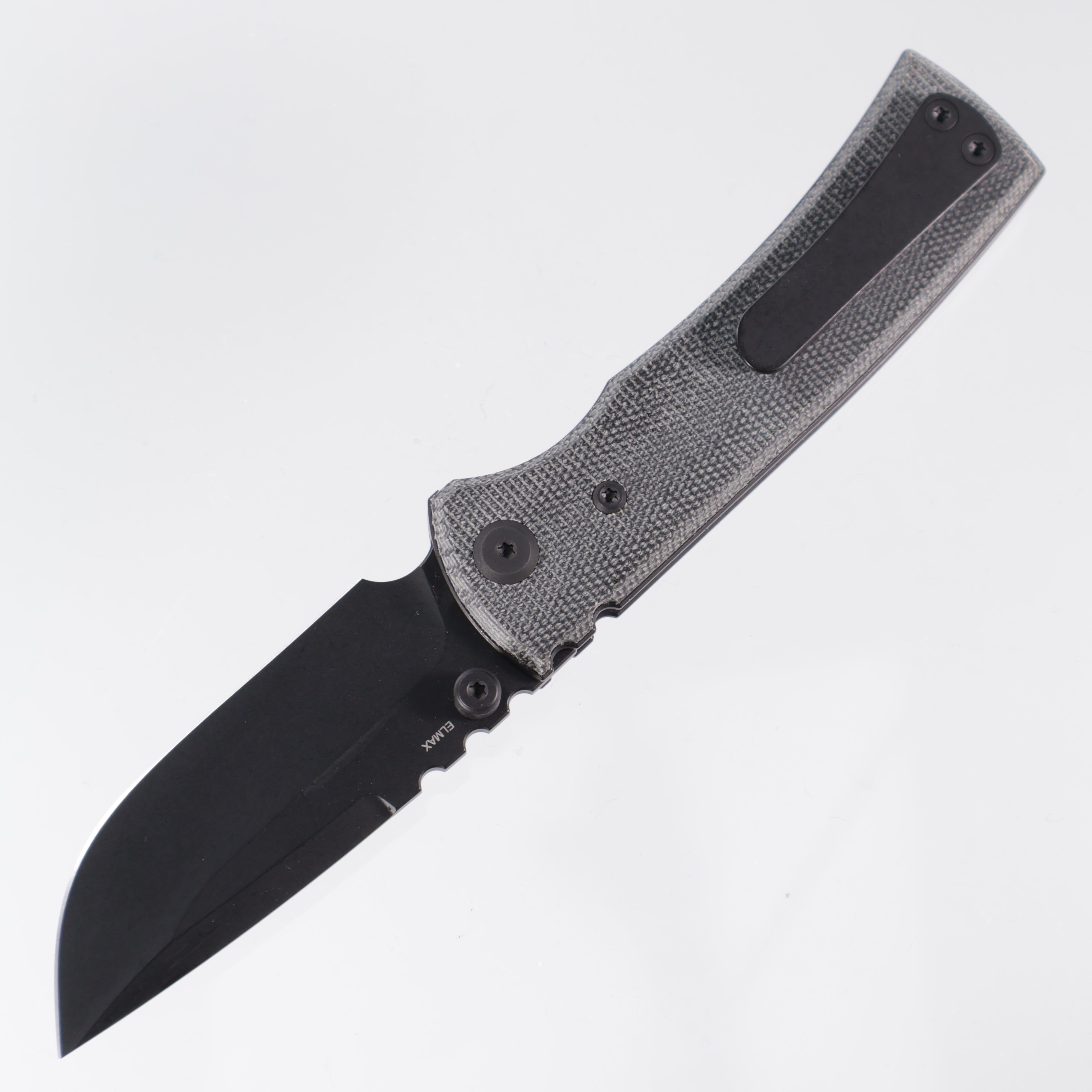 Chaves Redencion Street - Blue Label Line - Drop Point PVD Elmax - Black Micarta - CK-1B2-1C2A-4C1-1B