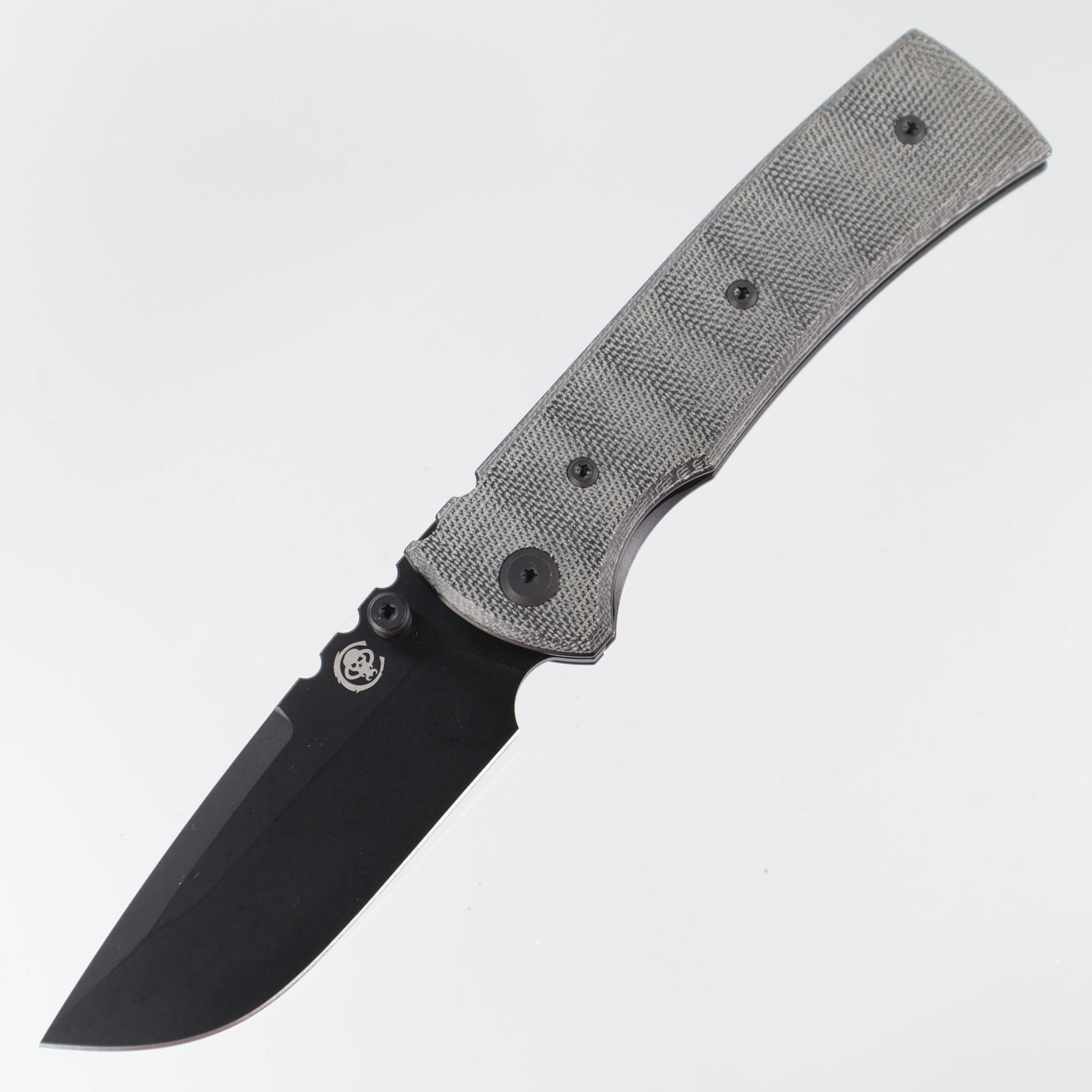 Chaves Redencion 229 - Blue Label Line - Drop Point PVD Elmax - Black Micarta - CK-1A2-1C2A-4C1-1B