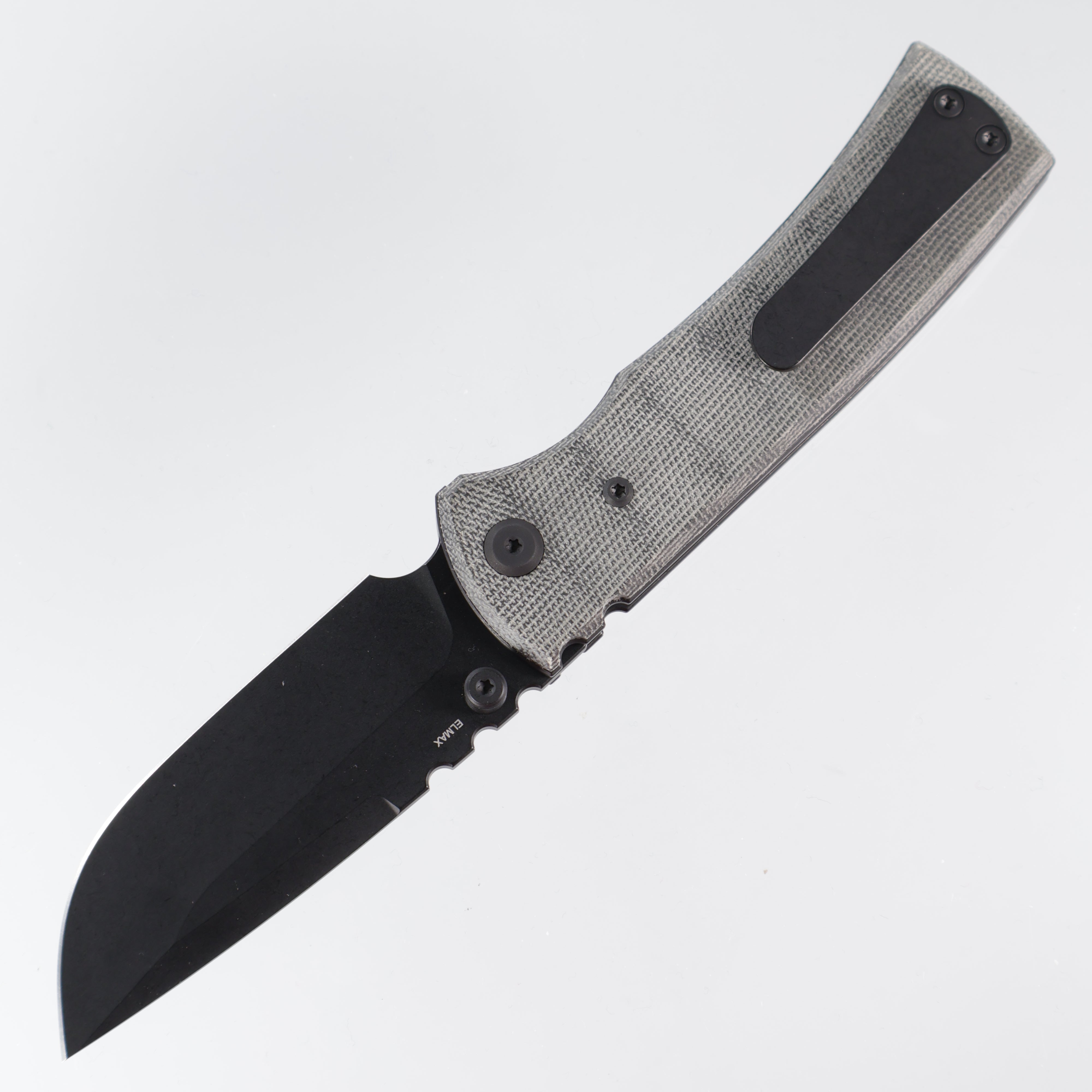 Chaves Redencion 229 - Blue Label Line - Drop Point PVD Elmax - Black Micarta - CK-1A2-1C2A-4C1-1B