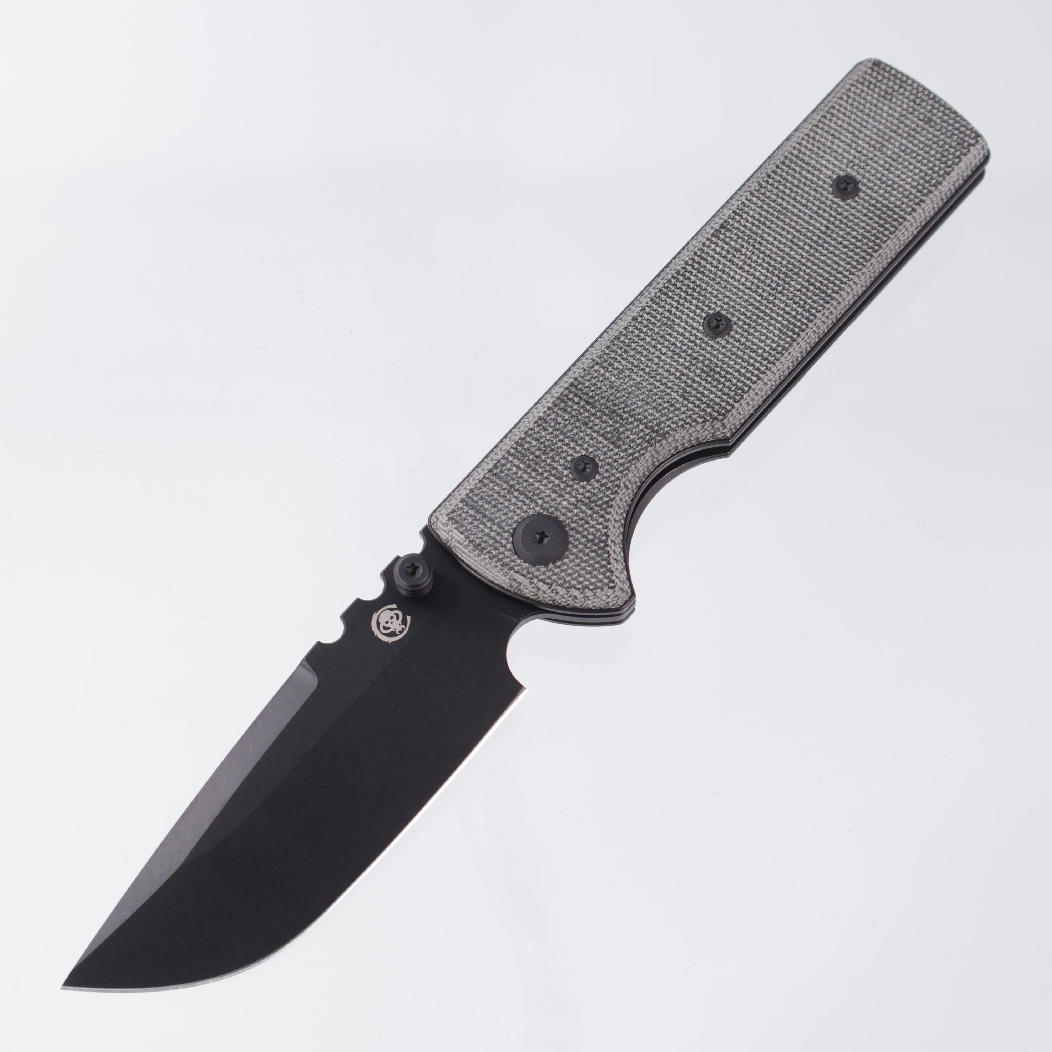 Chaves N.T.A.K - Blue Label Line - Drop Point Blackout PVD Elmax - Black Micarta - CK-1D2-1C2A-4C1-1B (NTAK)