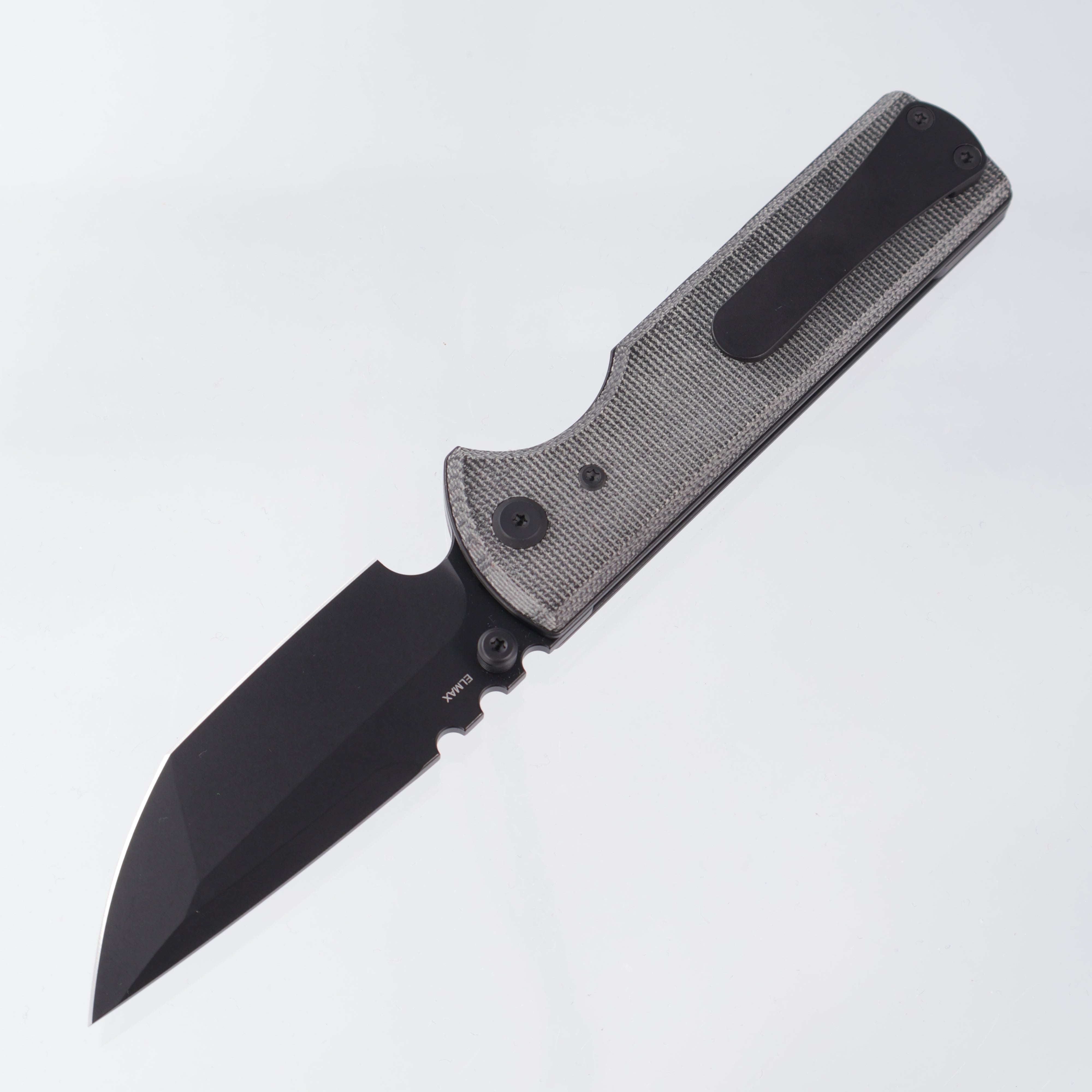 Chaves N.T.A.K - Blue Label Line - Tanto PVD Blackout Elmax - Black Micarta - CK-1D2-2B2A-1C0-1B (NTAK)
