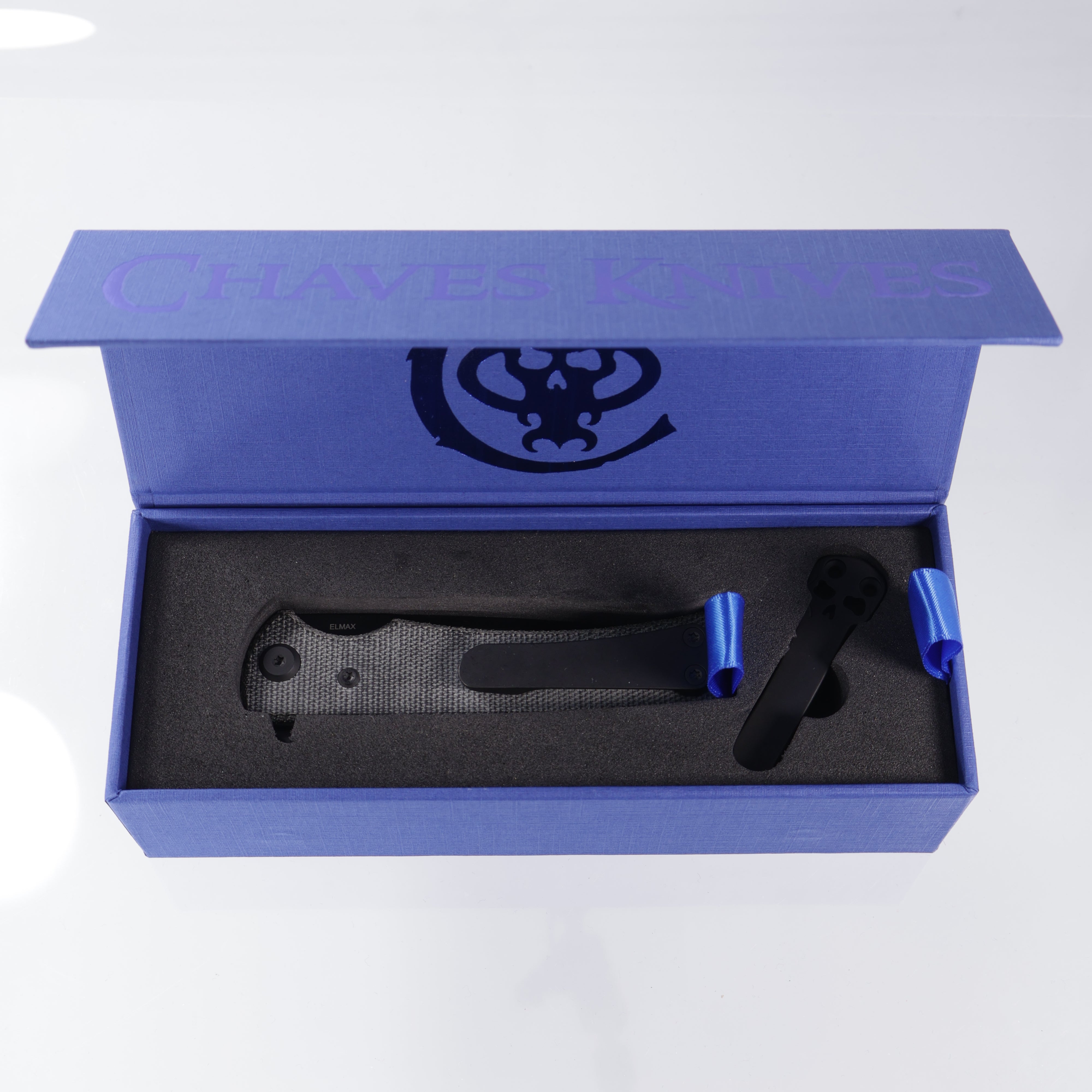 Chaves Liberation Street - Blue Label Line - Tanto PVD Blackout Elmax - Black Micarta - CK-2B2-2C2A-4C1-1B