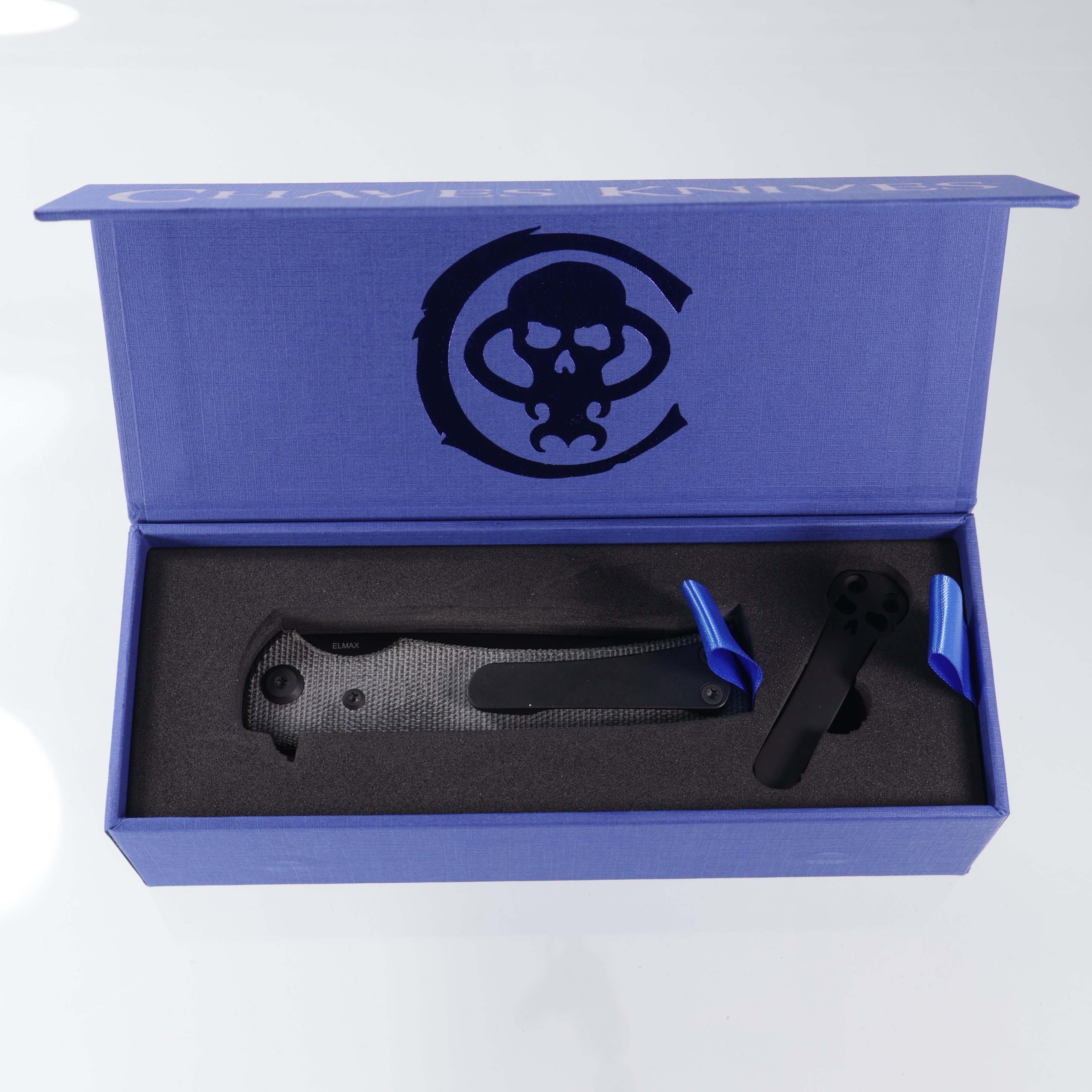 Chaves Liberation Street - Blue Label Line - Drop Point PVD Blackout Elmax - Black Micarta - CK-2B2-1C2A-4C1-1B