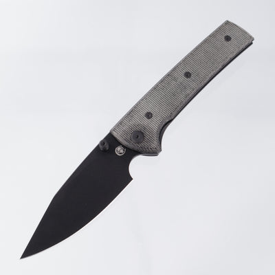 Chaves Scapegoat 229 - Blue Label Line - Spear Point PVD Blackout Elmax - Black Micarta - CK-4A2-10C2A-4C1-1B