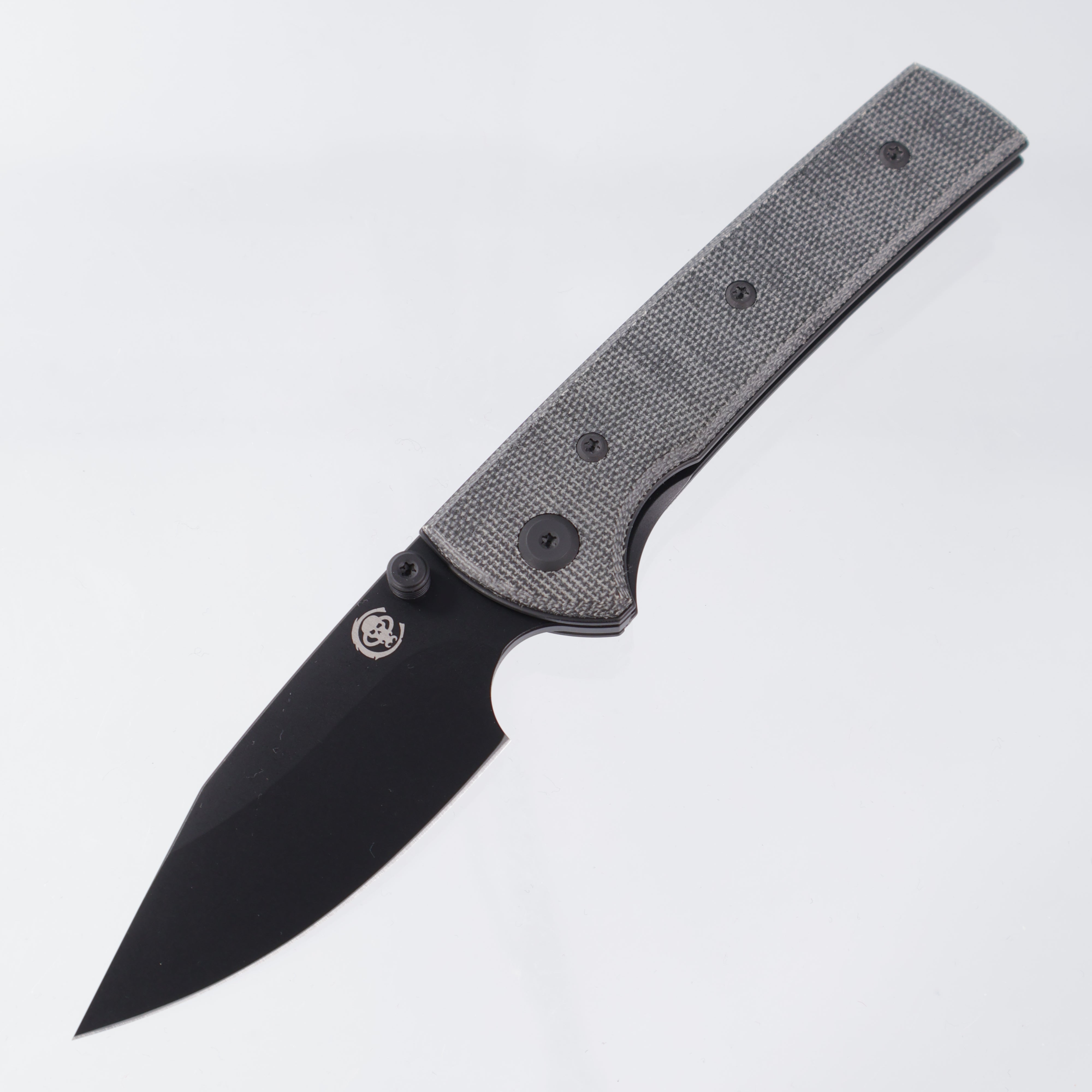 Chaves Scapegoat Street - Blue Label Line - Spear Point PVD Blackout Elmax - Black Micarta - CK-4B2-10C2A-4C1-1B