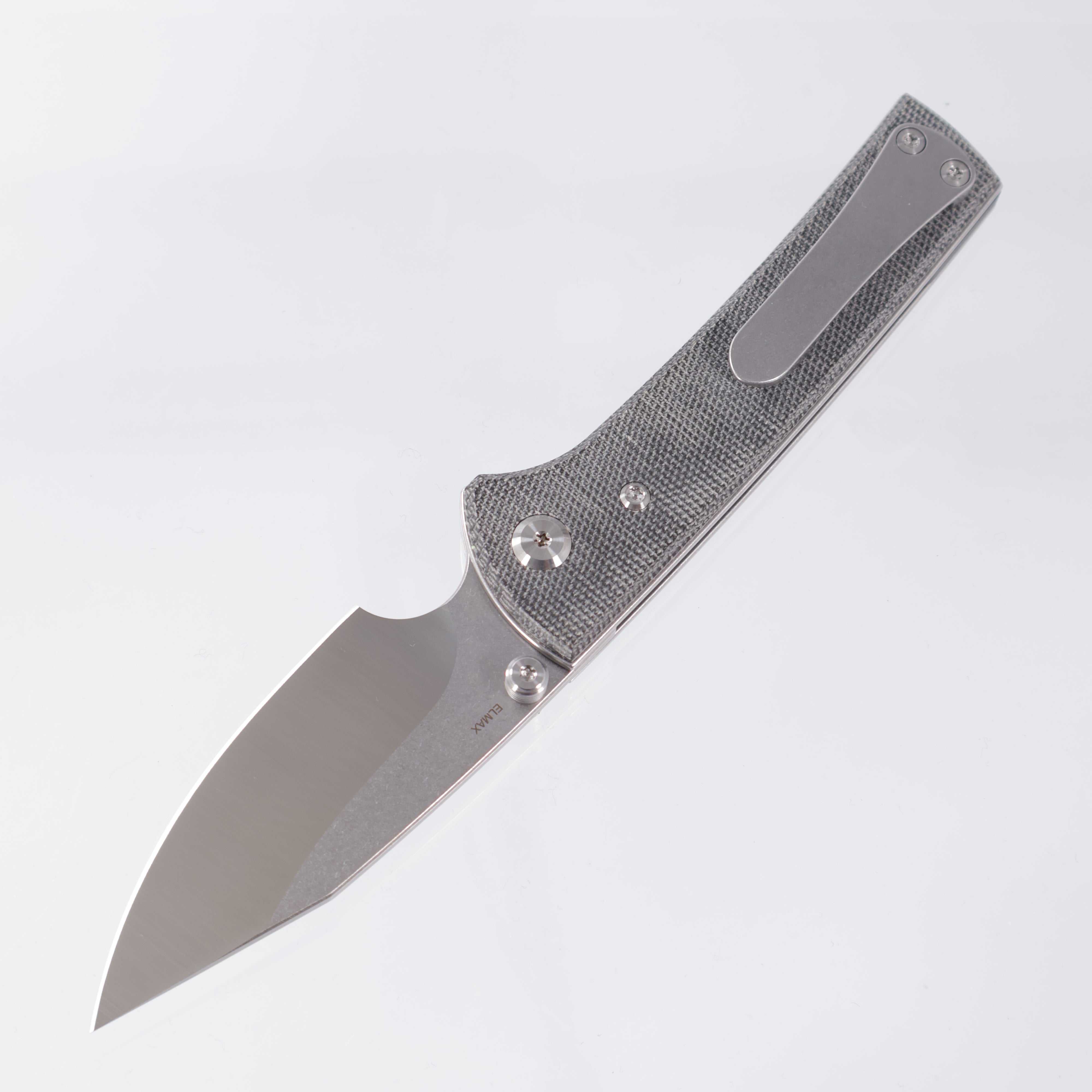Chaves Scapegoat Street - Blue Label Line - Spear Point Satin Elmax - Black Micarta - CK-4B2-10B2A-1C0-1B