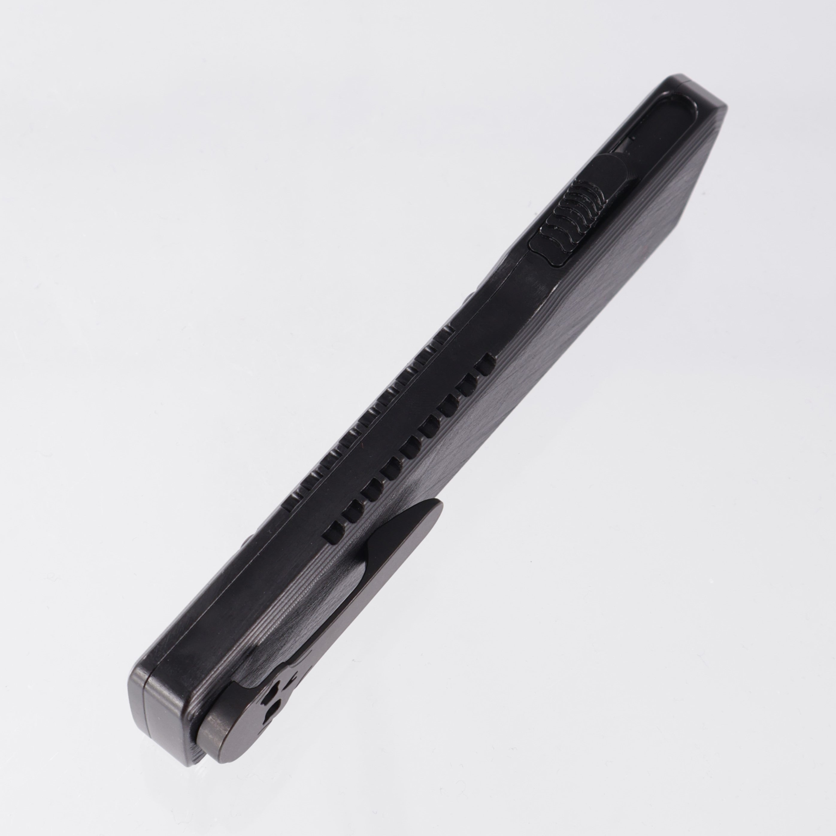 Chaves Dissident Drop Point - Black Crosshatched Aluminum - Stonewash S35VN