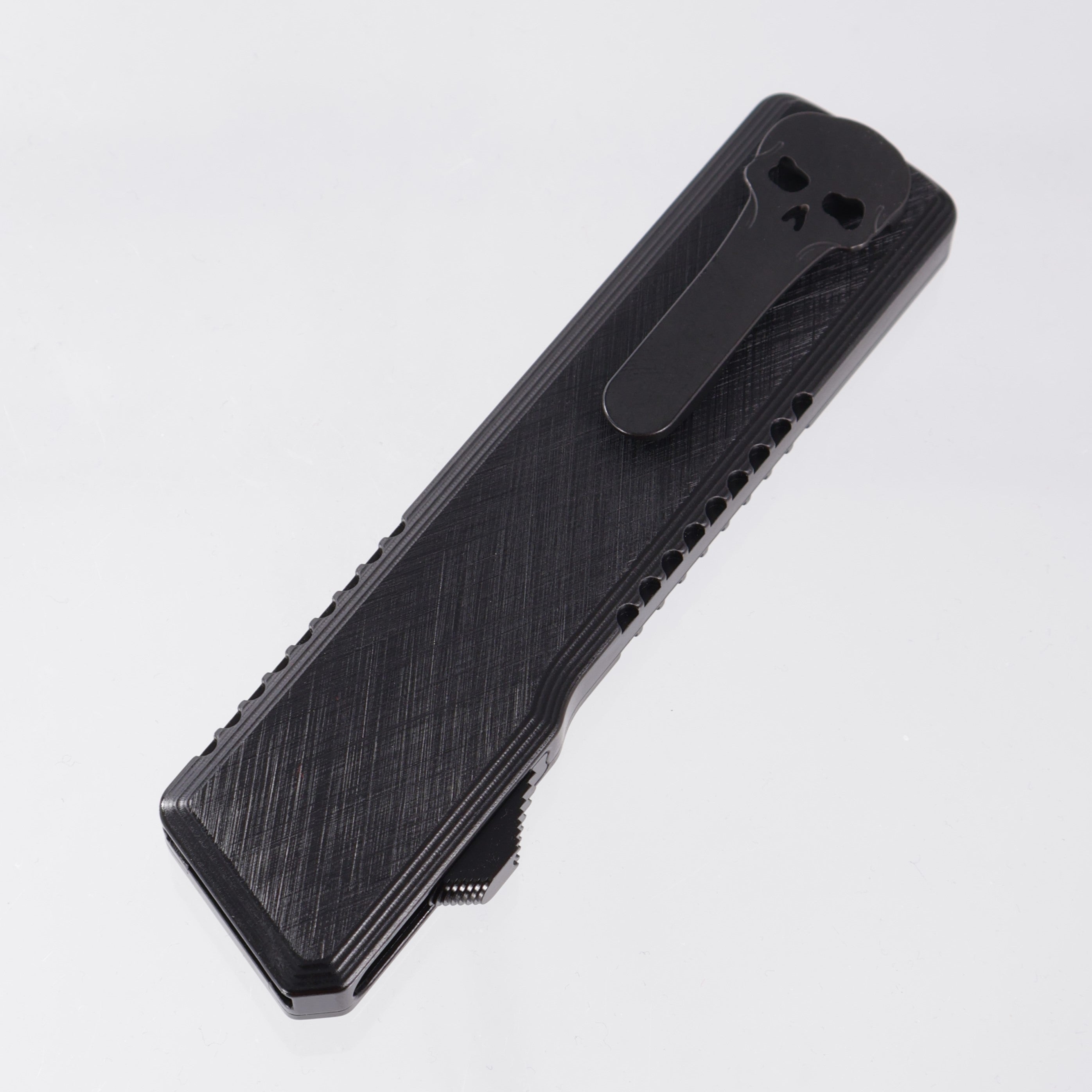 Chaves Dissident Drop Point - Black Crosshatched Aluminum - Stonewash S35VN