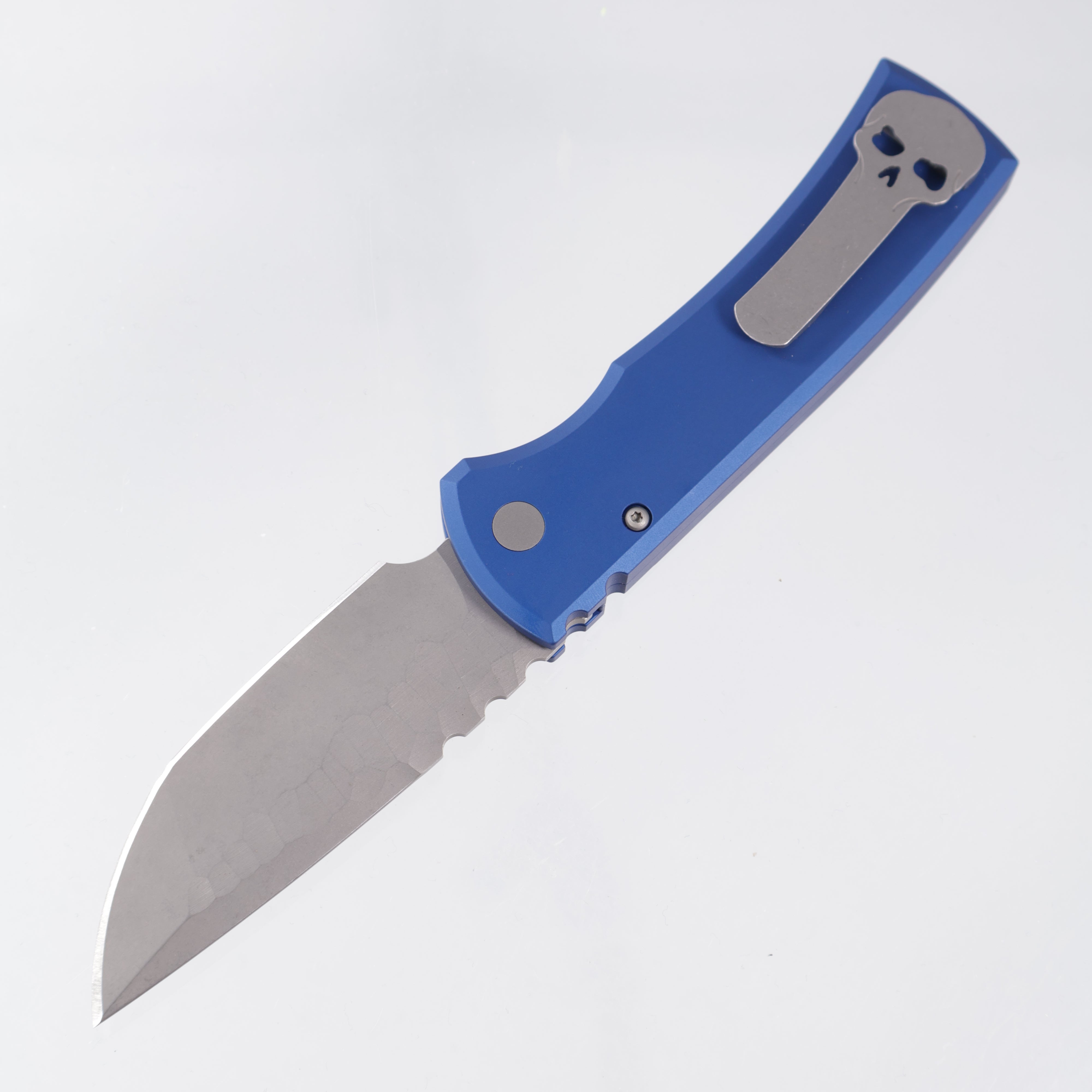 Chaves Redencion Auto Tanto - Blue Aluminum - Dark Stonewash Rocked S35VN