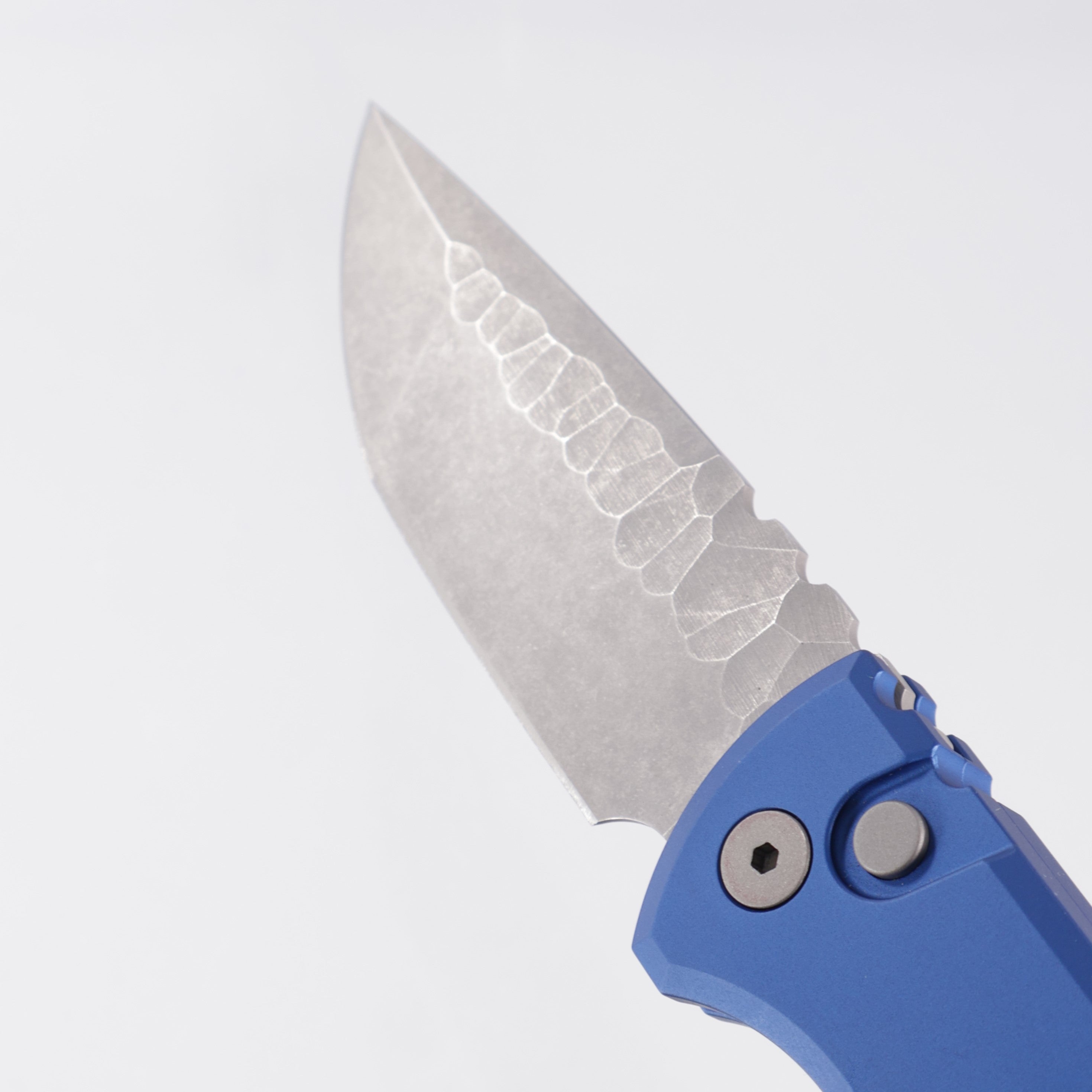 Chaves Redencion Auto Tanto - Blue Aluminum - Dark Stonewash Rocked S35VN