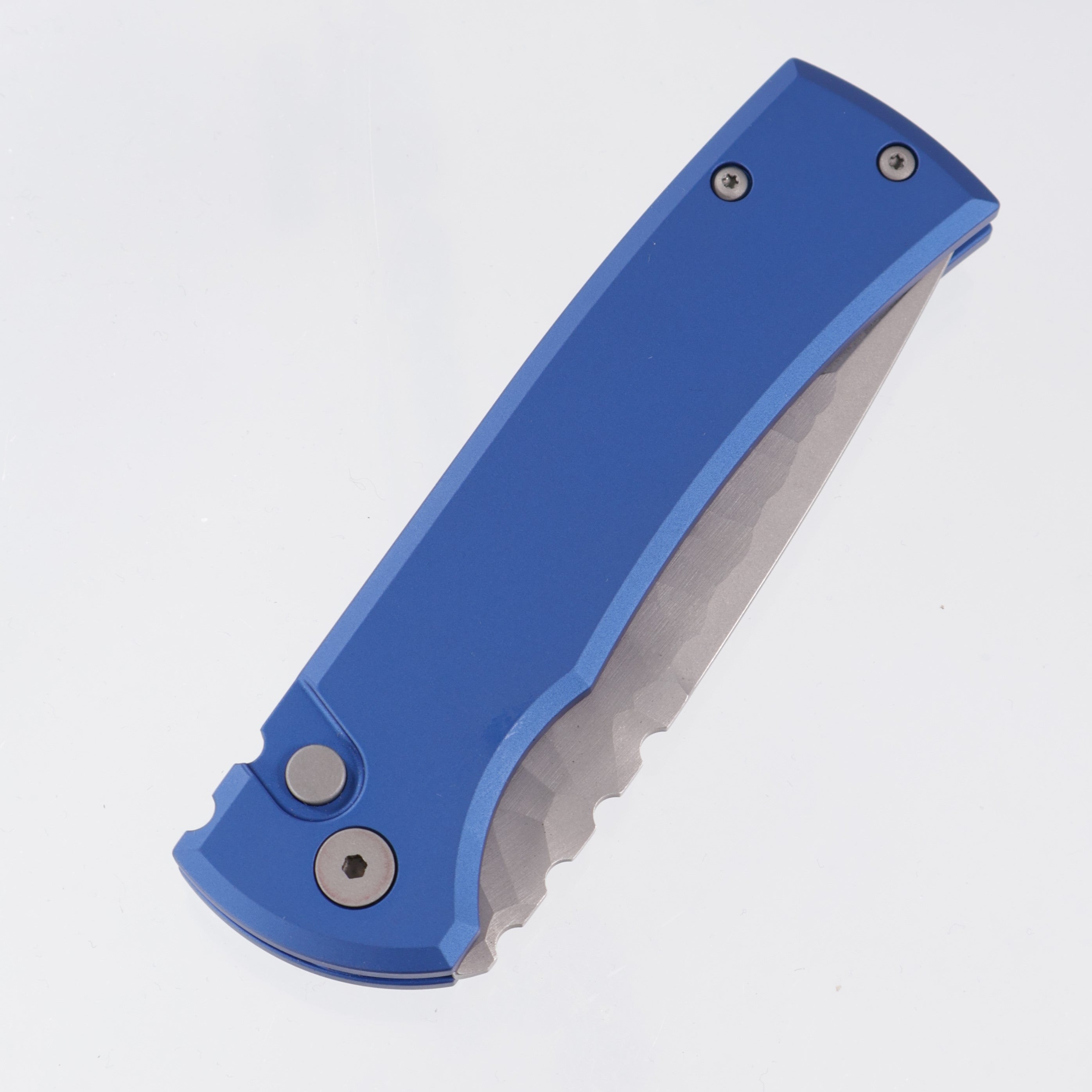 Chaves Redencion Auto Tanto - Blue Aluminum - Dark Stonewash Rocked S35VN