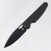 Chaves Knives x Brad Blount The Phase 229 Blue Label - Black Aluminum w/ Black PVD Ti Hardware - Black PVD 154CM