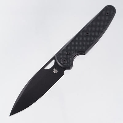 Chaves Knives x Brad Blount The Phase 229 Blue Label - Black Aluminum w/ Black PVD Ti Hardware - Black PVD 154CM