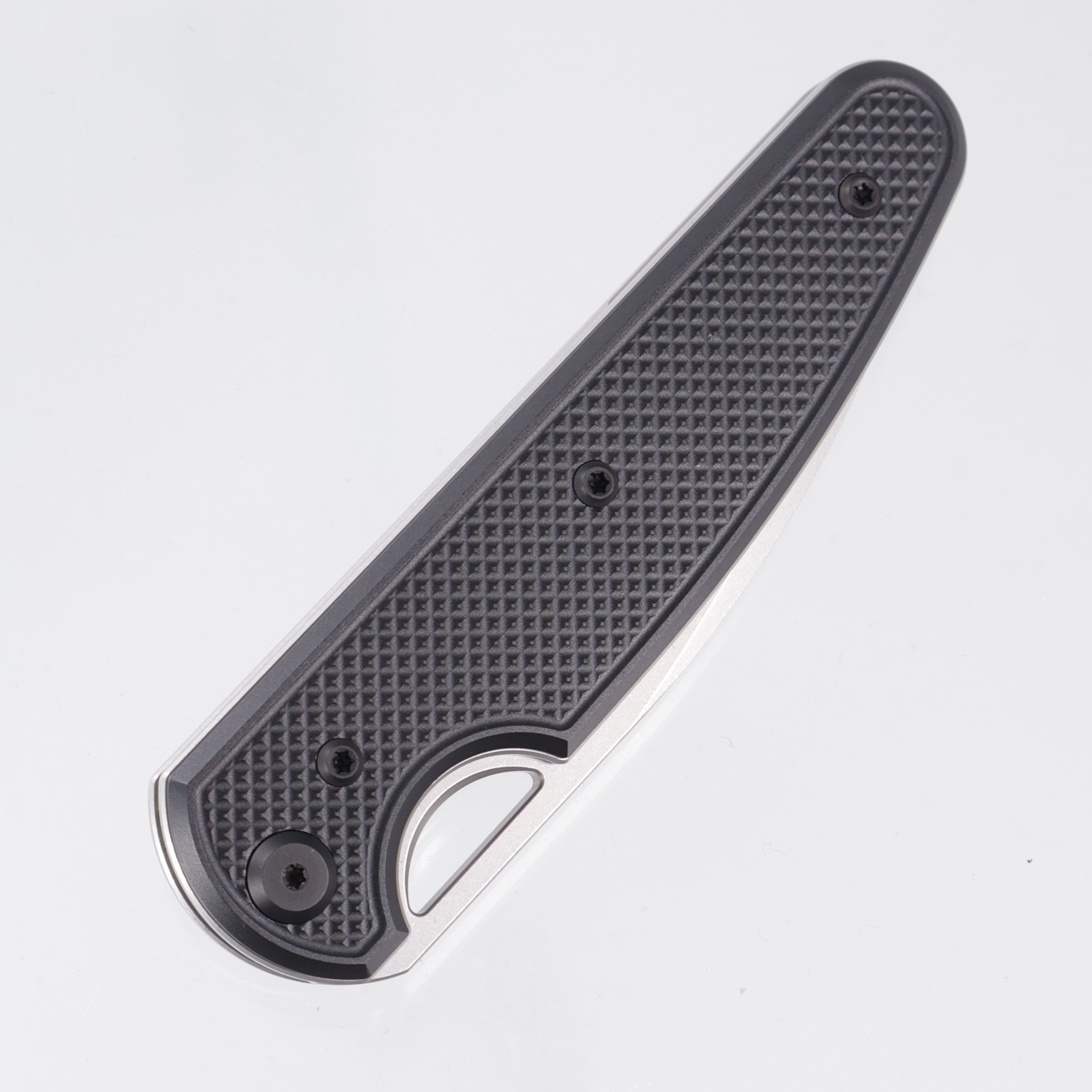 Chaves Knives x Brad Blount The Phase 229 Blue Label - Black Aluminum w/ Black PVD Ti Hardware - Stonewash 154CM