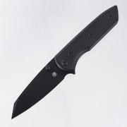 Chaves Knives x Brad Blount The Arrestor 229 Blue Label - Black Aluminum w/ Black PVD Ti Hardware - Black PVD 154CM