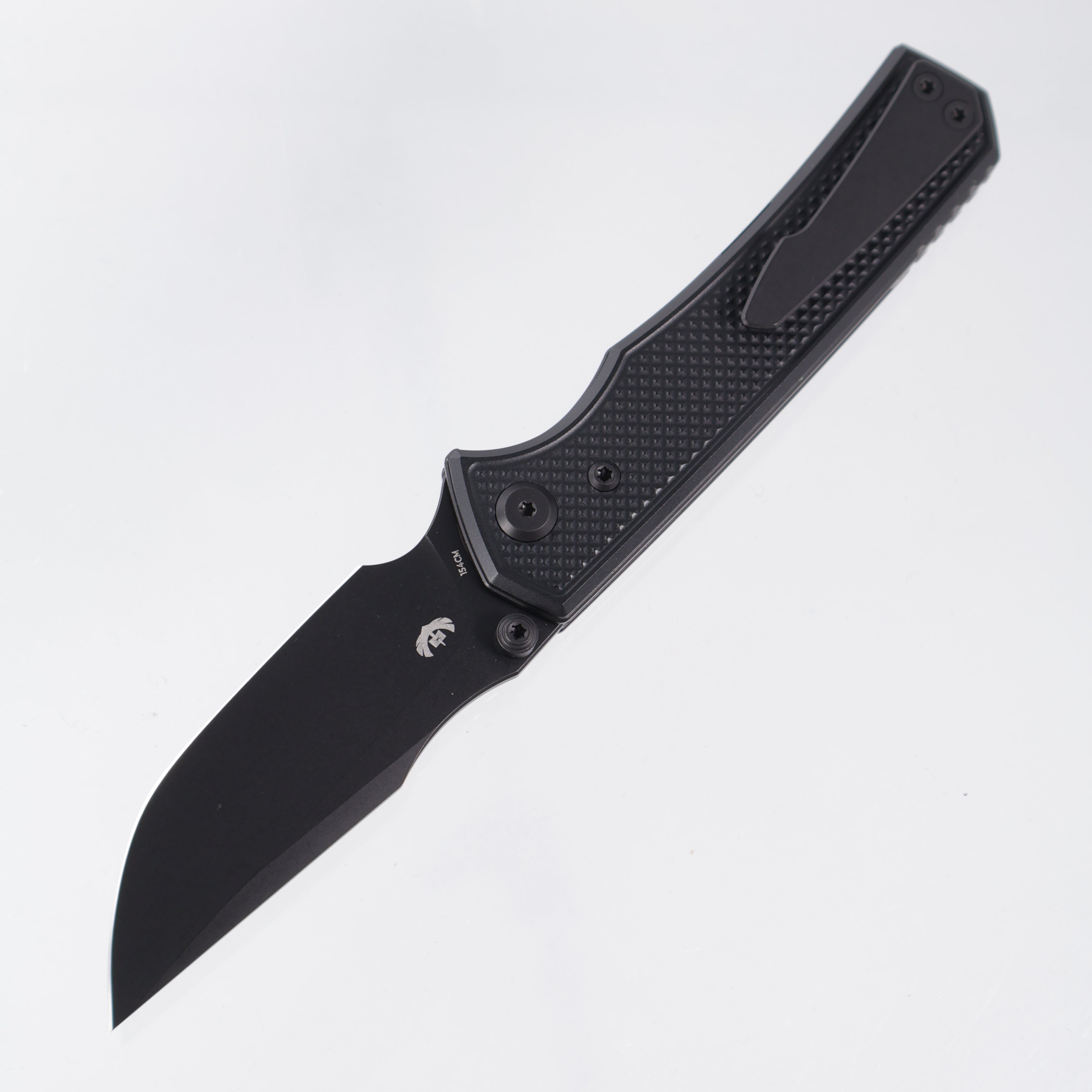 Chaves Knives x Sam Tran The Arison Street Blue Label - Black Aluminum w/ Black PVD Ti Hardware - Black PVD 154CM