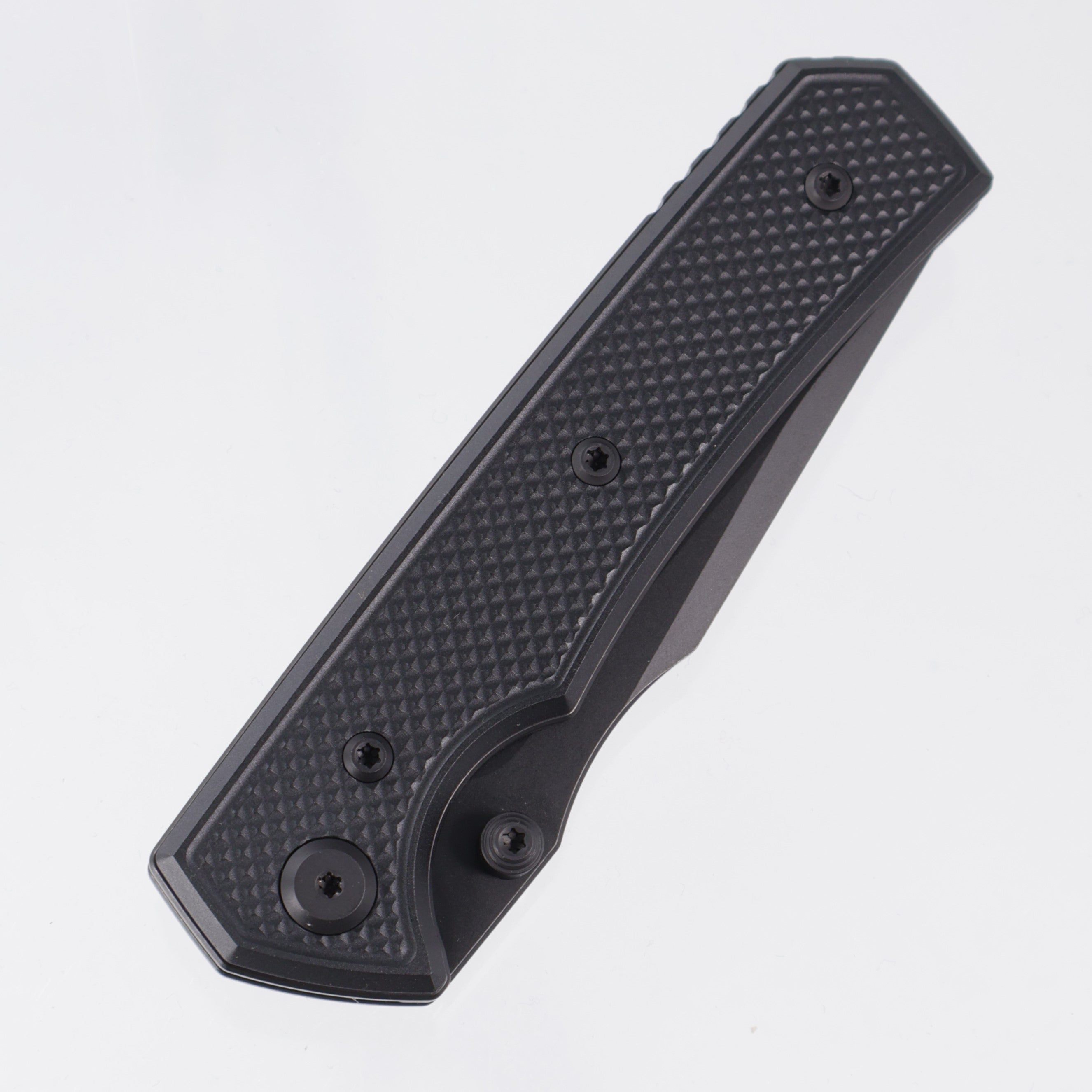 Chaves Knives x Sam Tran The Arison Street Blue Label - Black Aluminum w/ Black PVD Ti Hardware - Black PVD 154CM