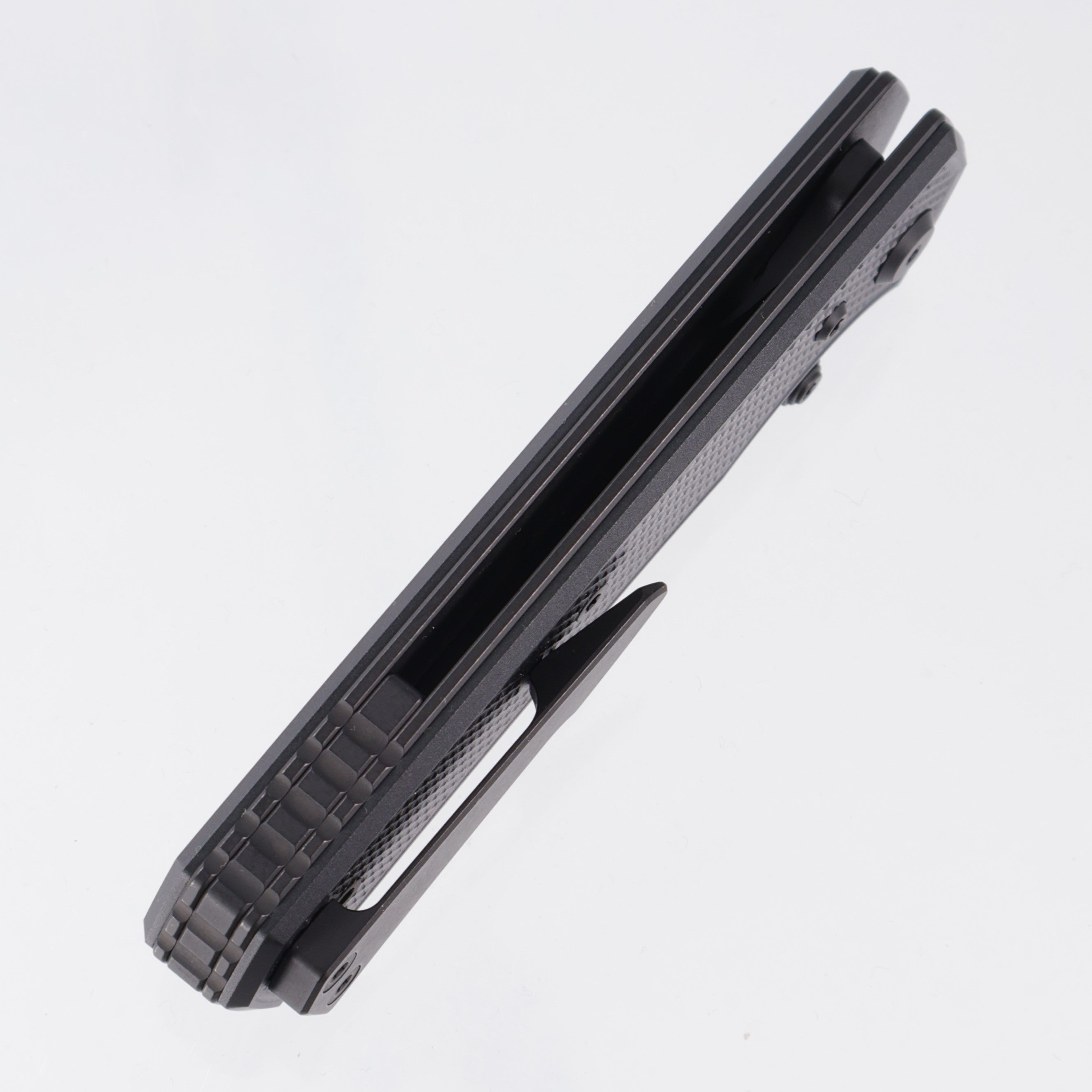 Chaves Knives x Sam Tran The Arison Street Blue Label - Black Aluminum w/ Black PVD Ti Hardware - Black PVD 154CM