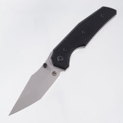 Chaves Knives x Jake McCoy The Omega Street Blue Label - Black Aluminum w/ Black PVD Ti Hardware - Stonewash 154CM