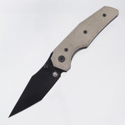 Chaves Knives x Jake McCoy The Omega Street Blue Label - Green Micarta - Black PVD Elmax