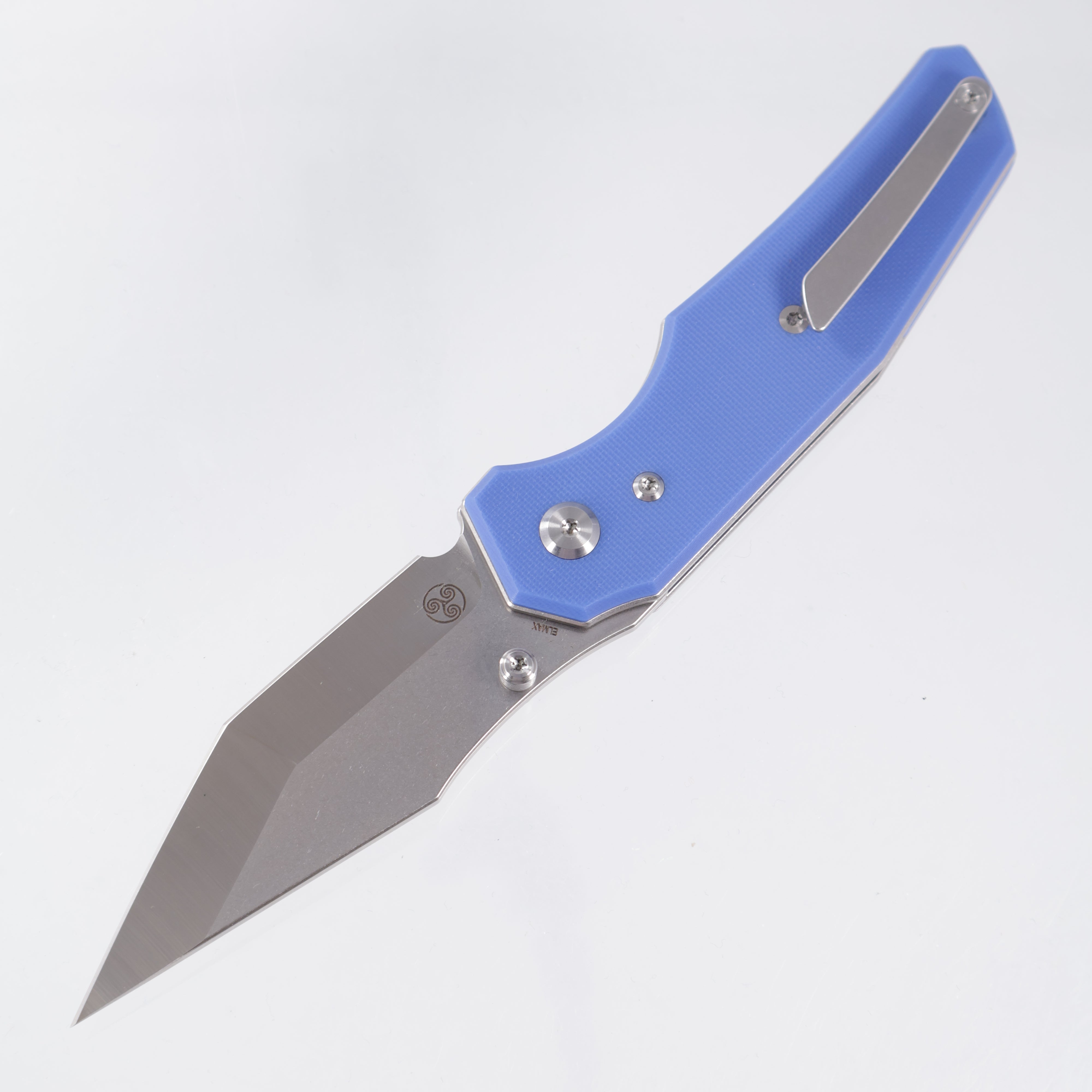 Chaves Knives x Jake McCoy The Omega Street Blue Label - Blue G10 - Belt Satin Elmax