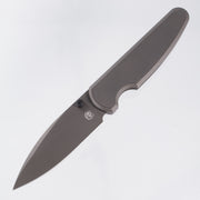 Chaves Knives x Brad Blount The Phase 229 Integral - Grey PVD Stonewash Titanium w/ Black PVD Stainless Hardware - Grey PVD Stonewash M390