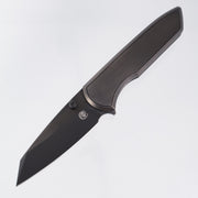 Chaves Knives x Brad Blount The Arrestor 229 Integral - Black Satin PVD Titanium w/ Black PVD Stainless Hardware - Black PVD Satin M390