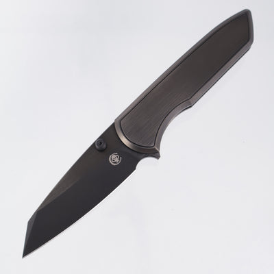 Chaves Knives x Brad Blount The Arrestor 229 Integral - Black Satin PVD Titanium w/ Black PVD Stainless Hardware - Black PVD Satin M390