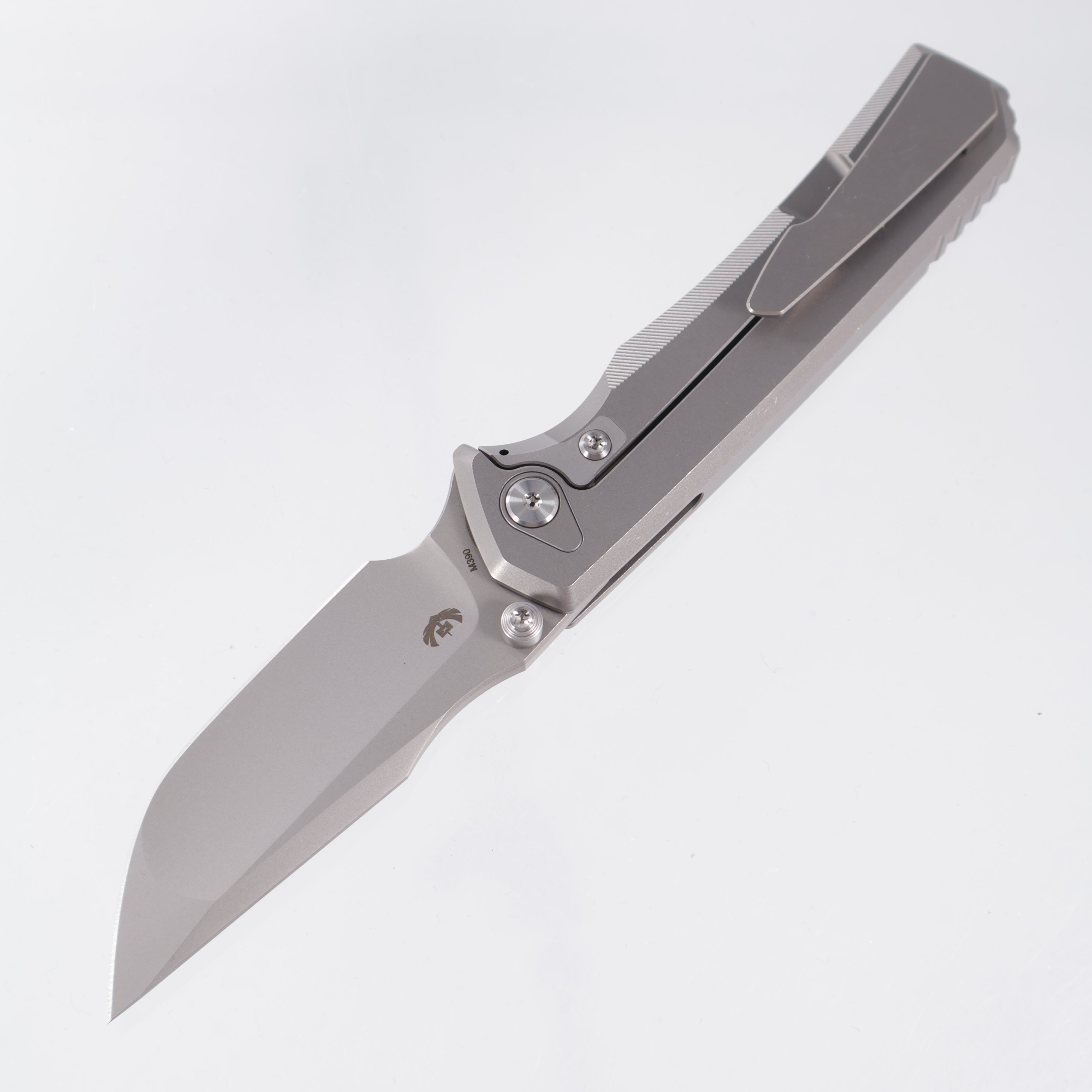 Chaves Knives x Sam Tran The Arison Street Integral - Stonewash Titanium w/ Machine Finish Stainless Hardware - Stonewash M390