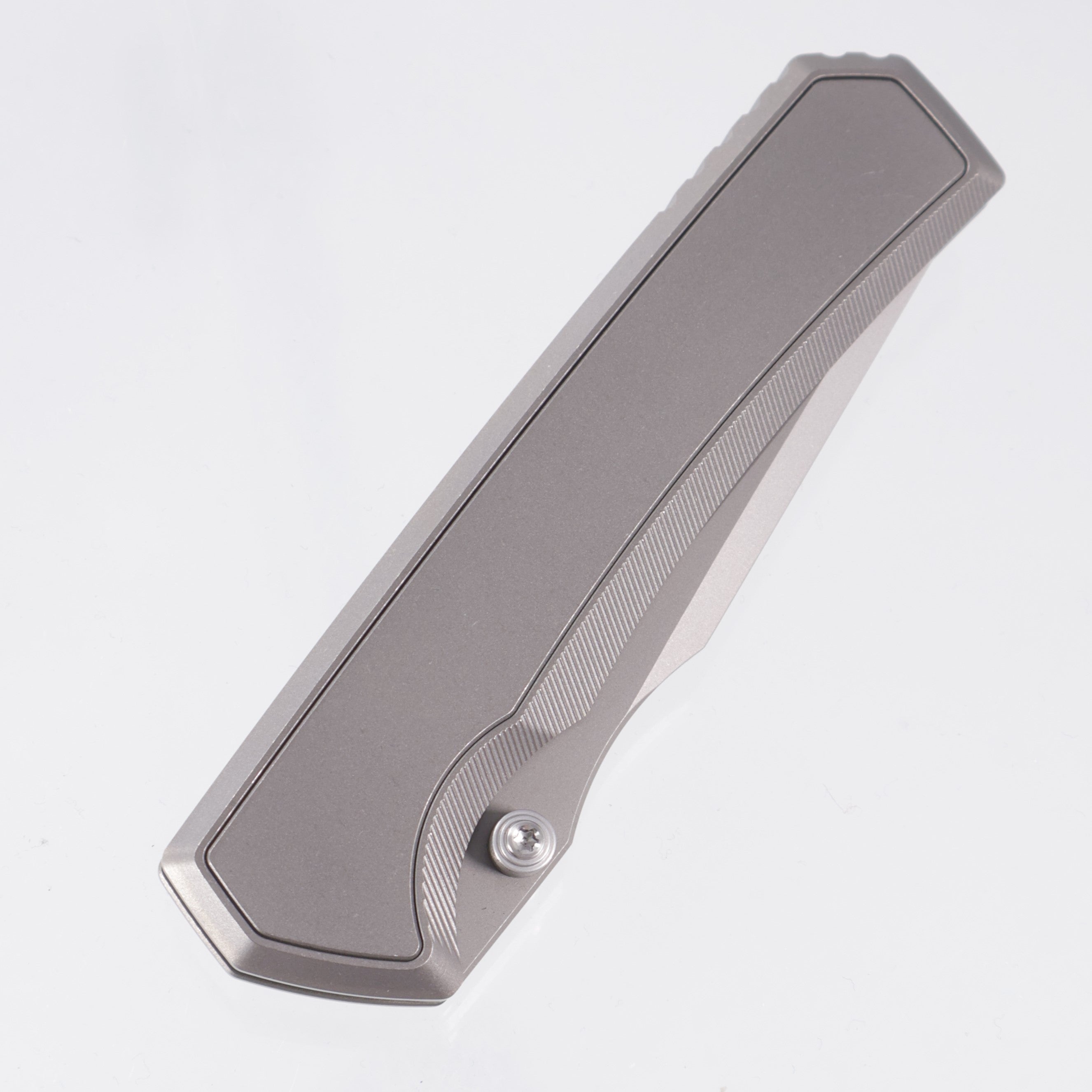 Chaves Knives x Sam Tran The Arison Street Integral - Stonewash Titanium w/ Machine Finish Stainless Hardware - Stonewash M390