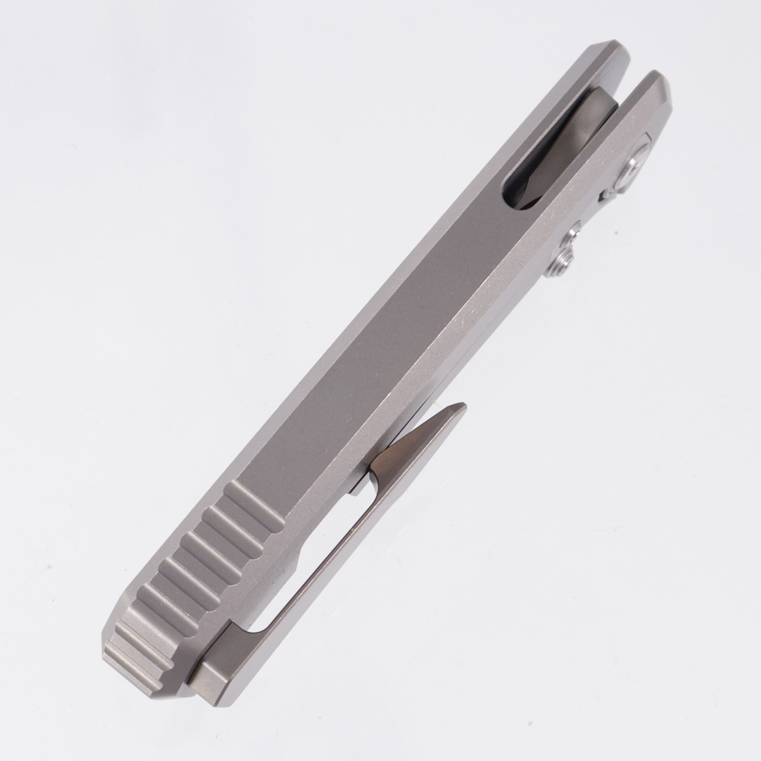 Chaves Knives x Sam Tran The Arison Street Integral - Stonewash Titanium w/ Machine Finish Stainless Hardware - Stonewash M390