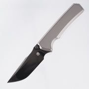Chaves Knives x Sam Tran The Arison Street Integral - Bright Stonewash Titanium w/ DLC Stainless Hardware - Bright Stonewash DLC M390