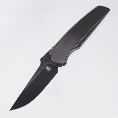 Chaves Knives x Jake McCoy The Disciple Street Integral - Black Satin PVD Titanium w/ Black PVD Stainless Hardware - Black Satin PVD M390