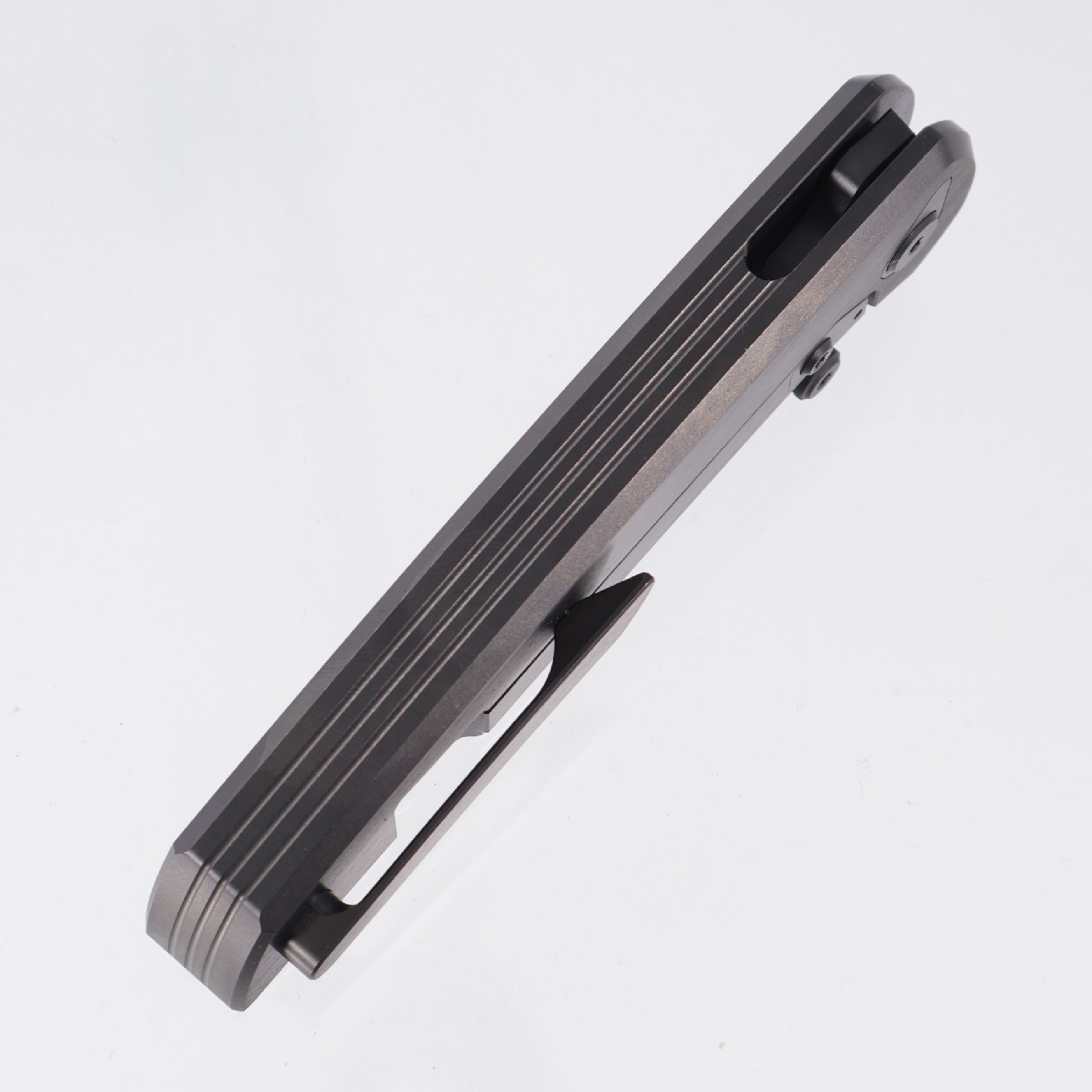 Chaves Knives x Jake McCoy The Disciple Street Integral - Black Satin PVD Titanium w/ Black PVD Stainless Hardware - Black Satin PVD M390