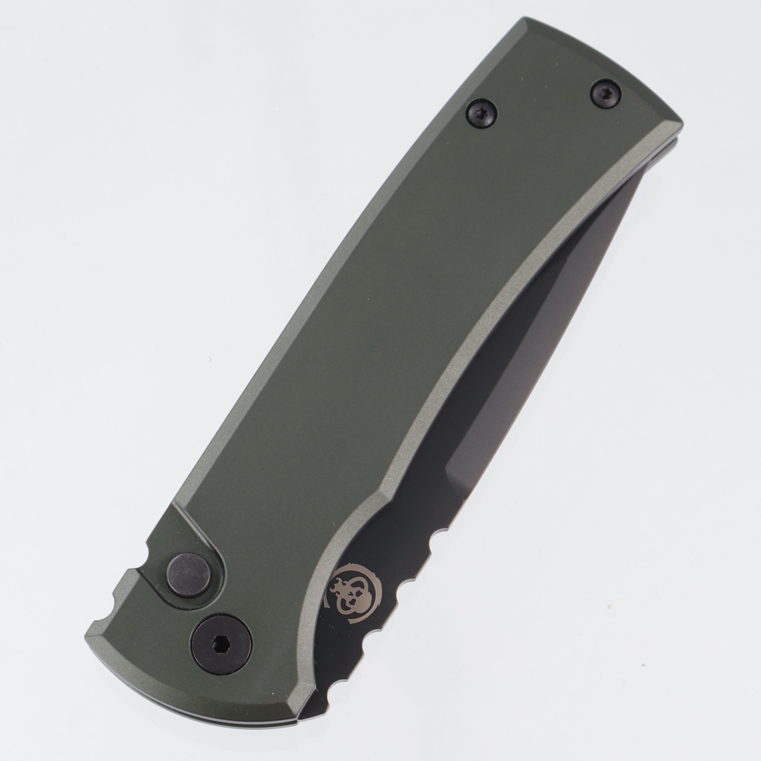 Chaves Redencion Auto Drop Point - OD Green Aluminum - DLC S35VN