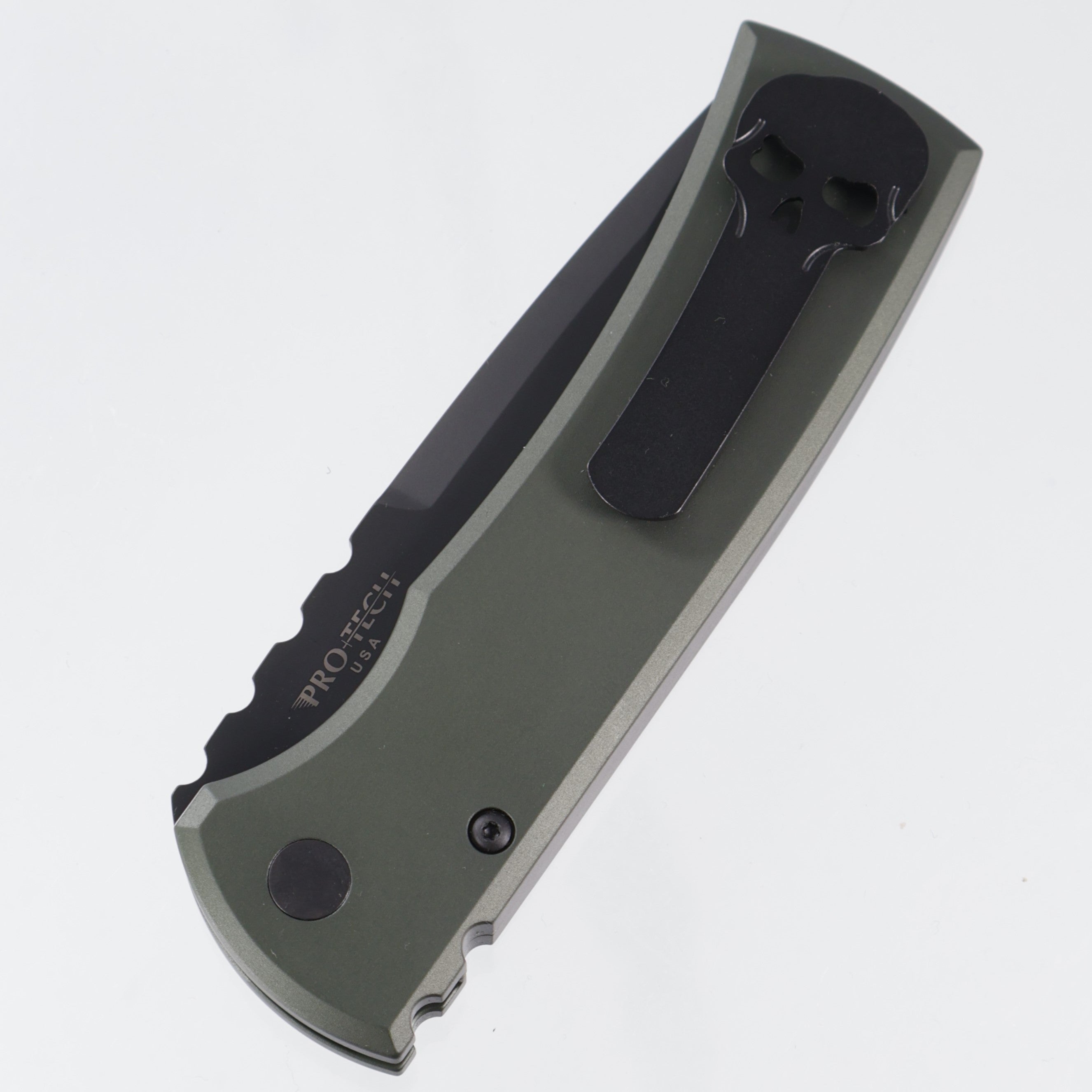 Chaves Redencion Auto Drop Point - OD Green Aluminum - DLC S35VN