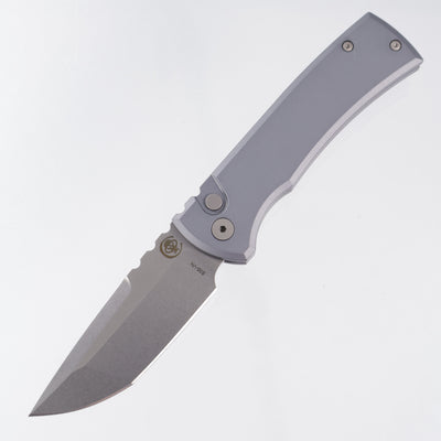 Chaves Redencion Auto Tanto - Gray Aluminum - Stonewash S35VN