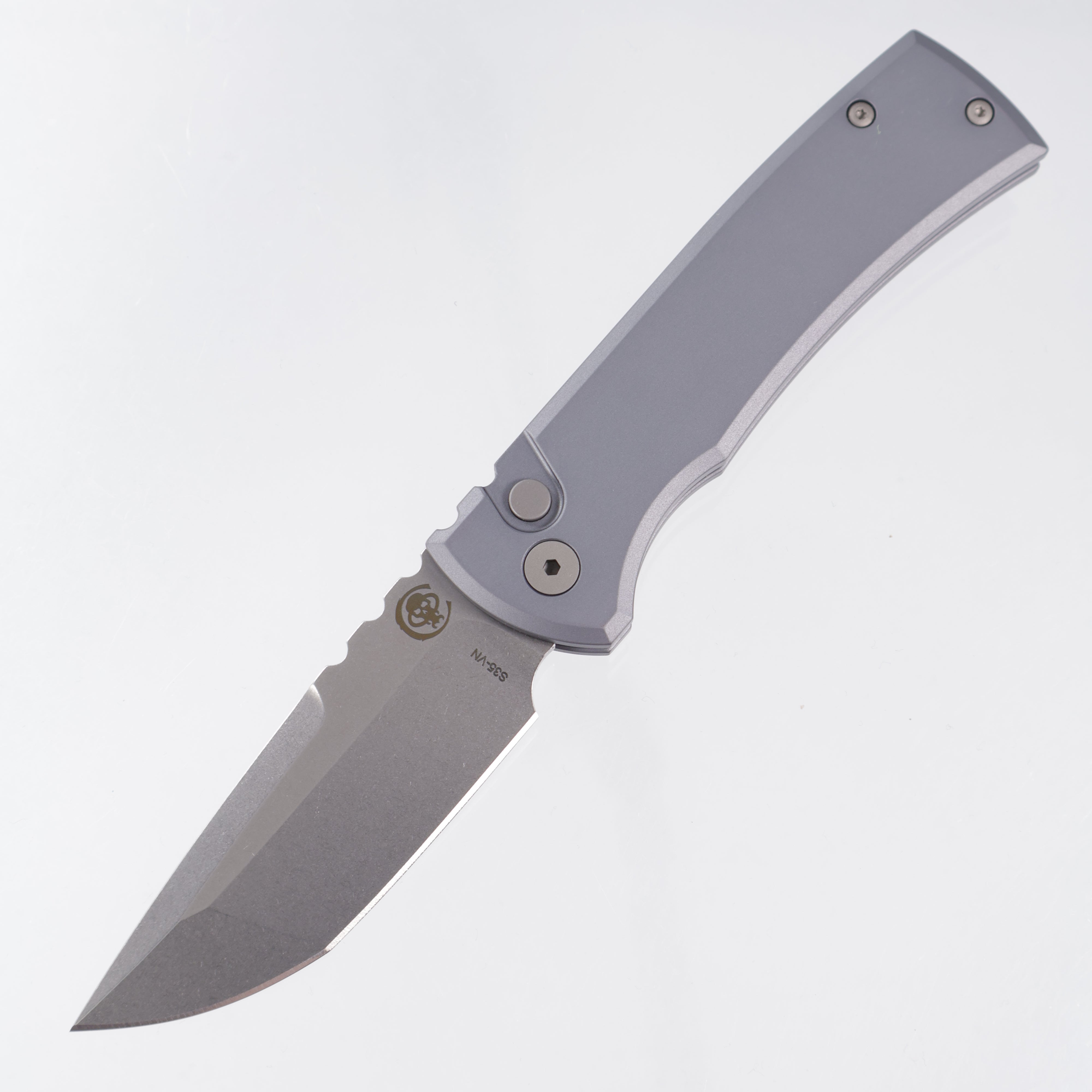 Chaves Redencion Auto Tanto - Gray Aluminum - Stonewash S35VN