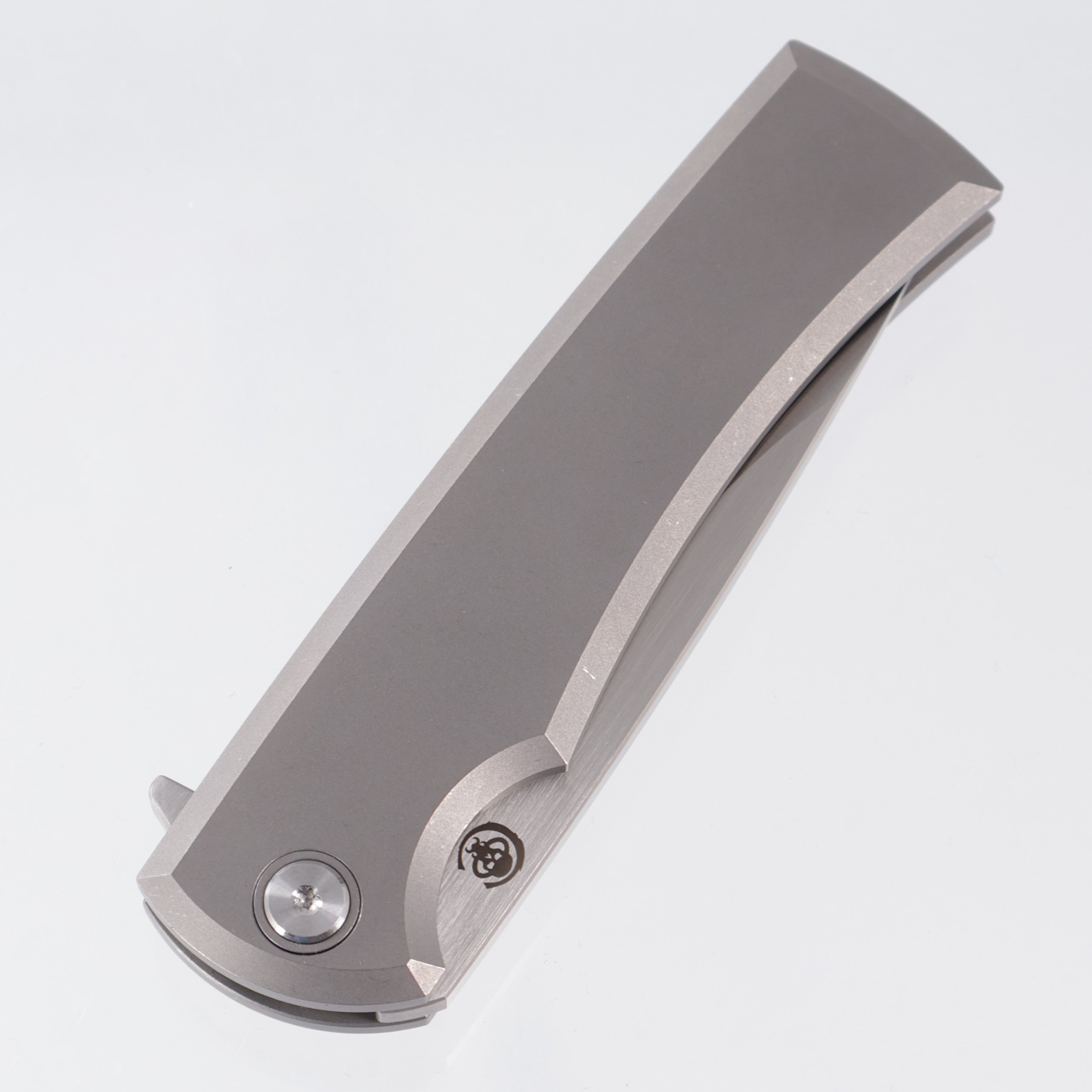 Chaves Liberation Street Integral Tanto - Stonewash Titanium - Belt Satin M390