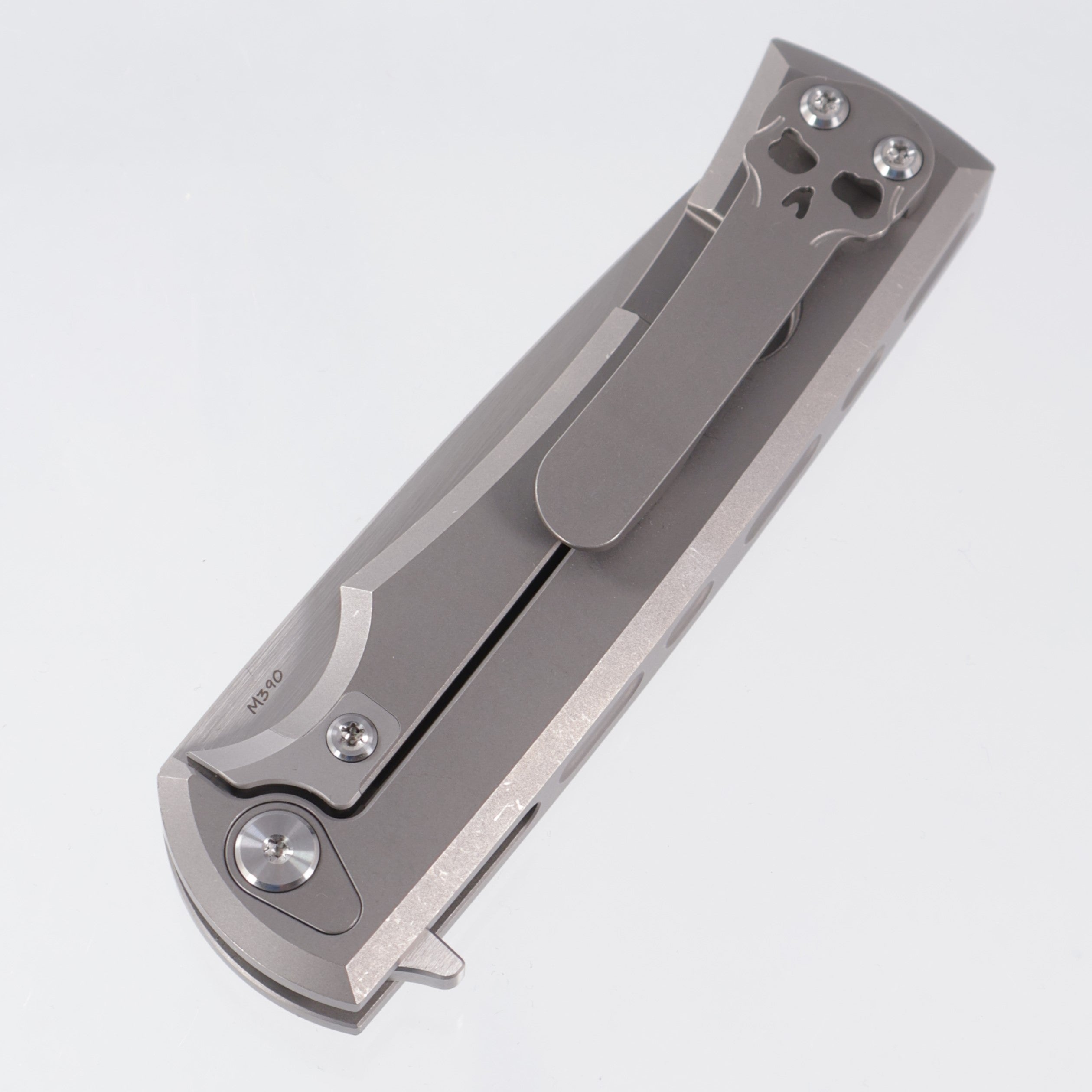 Chaves Liberation Street Integral Tanto - Stonewash Titanium - Belt Satin M390