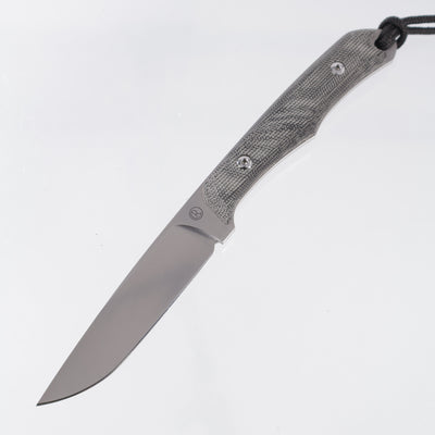 Chris Reeve Inyoni - Black Canvas Micarta Scales - Stonewash Magnacut