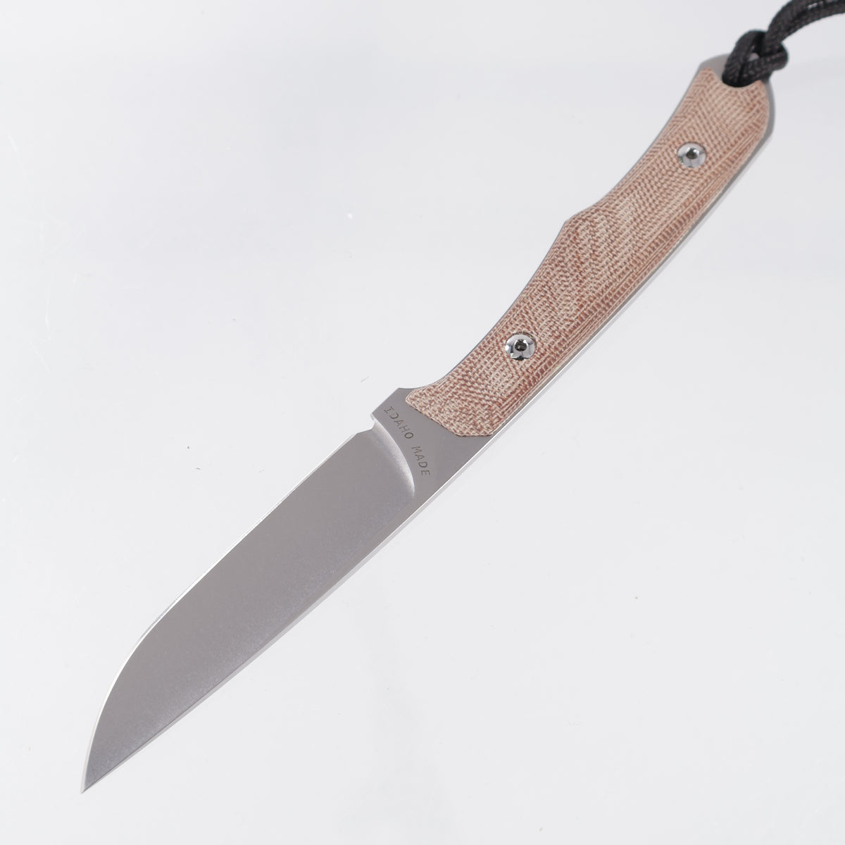 Chris Reeve Inyoni - Natural Canvas Micarta Scales - Stonewash Magnacut